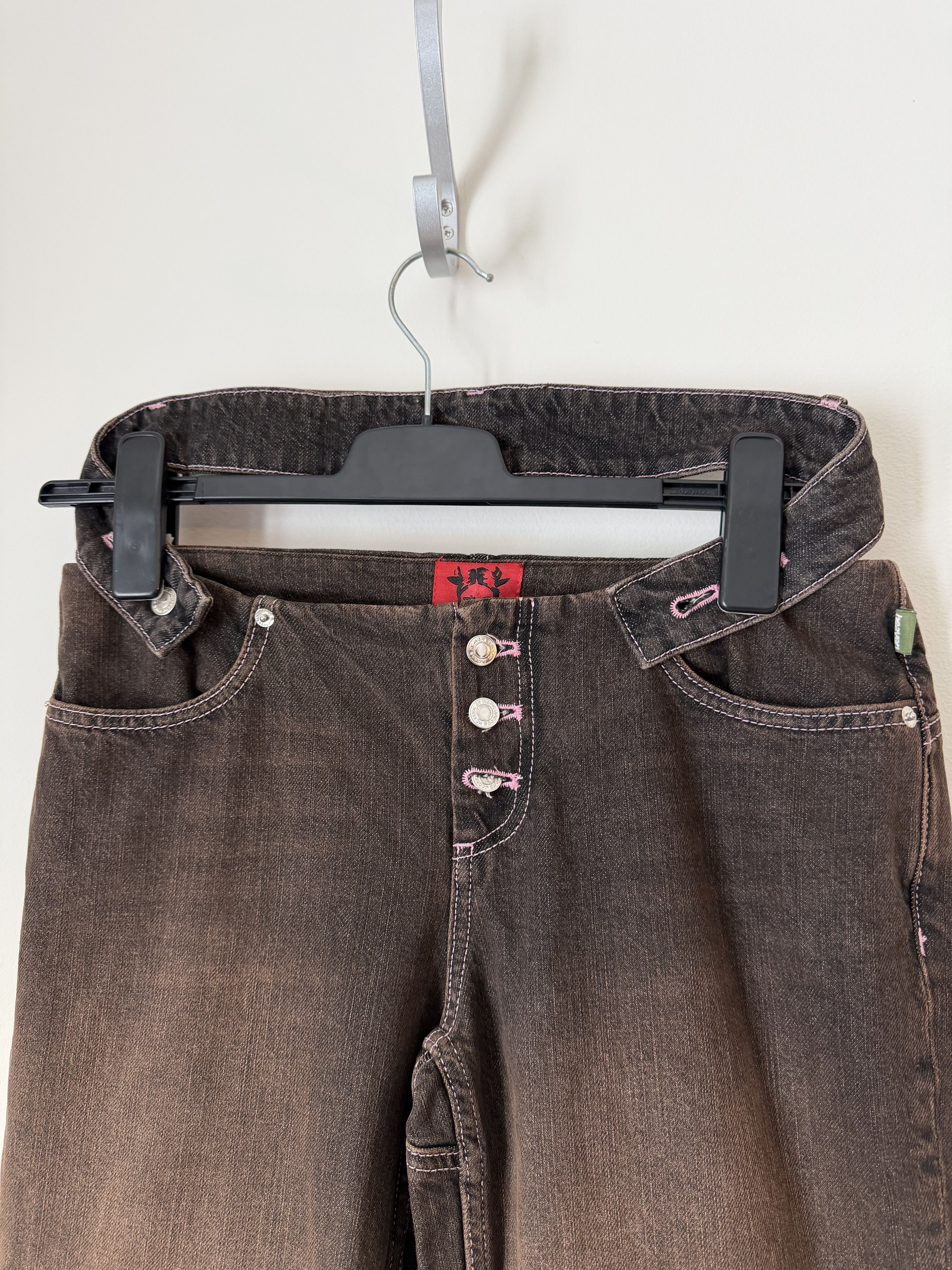 Heaven by Marc Jacobs Heaven by Marc Jacobs Detached Waistband Flared Jeans Brown Size 30" / US 8 / IT 44 - 2 Thumbnail