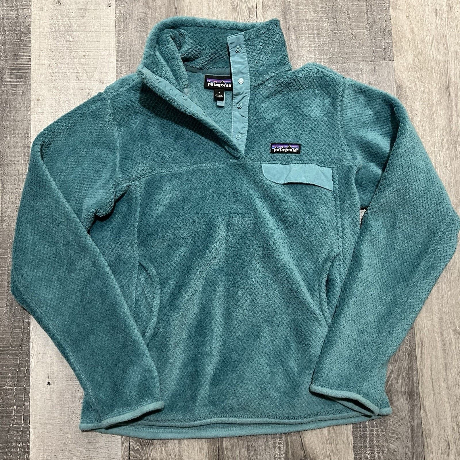 Patagonia Patagonia ReTool Snap-T Dark Teal Blue Fleece Hike Casual Size S / US 4 / IT 40 - 1 Thumbnail