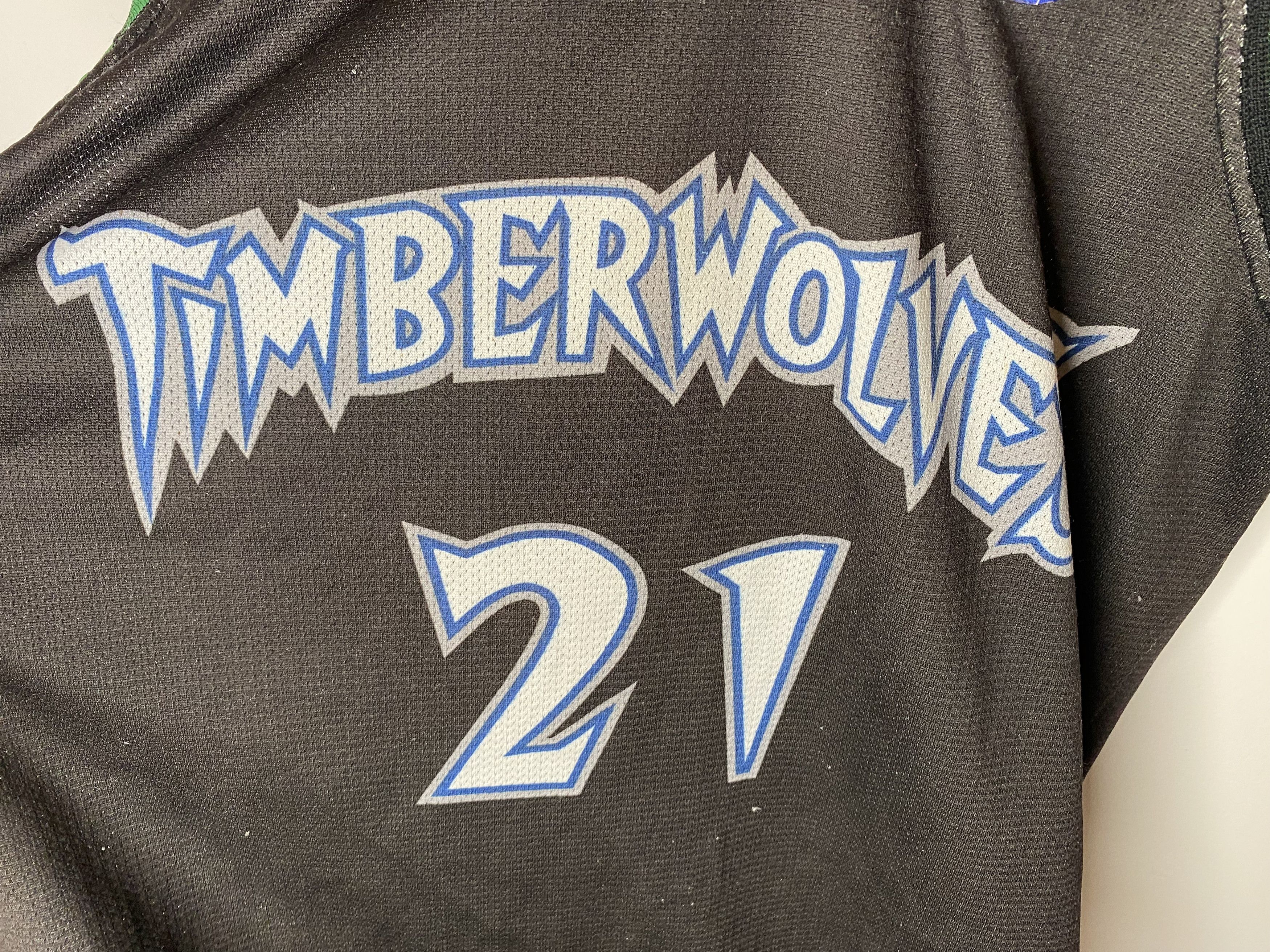 Champion GARNETT #21 MINNESOTA TIMBERWOLVES BASKETBALL JERSEY SHIRT Size US XS / EU 42 / 0 - 4 Thumbnail
