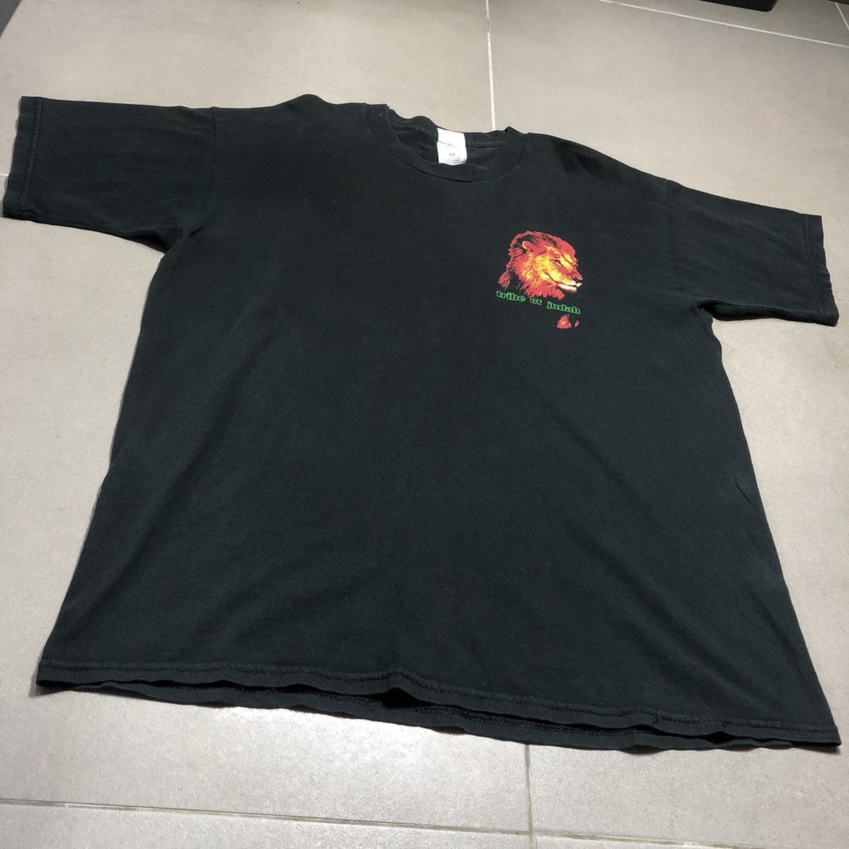 Vintage Vtg Tribe Of Judah Positive Rastafari Tahirt Size US XL / EU 56 / 4 - 4 Thumbnail