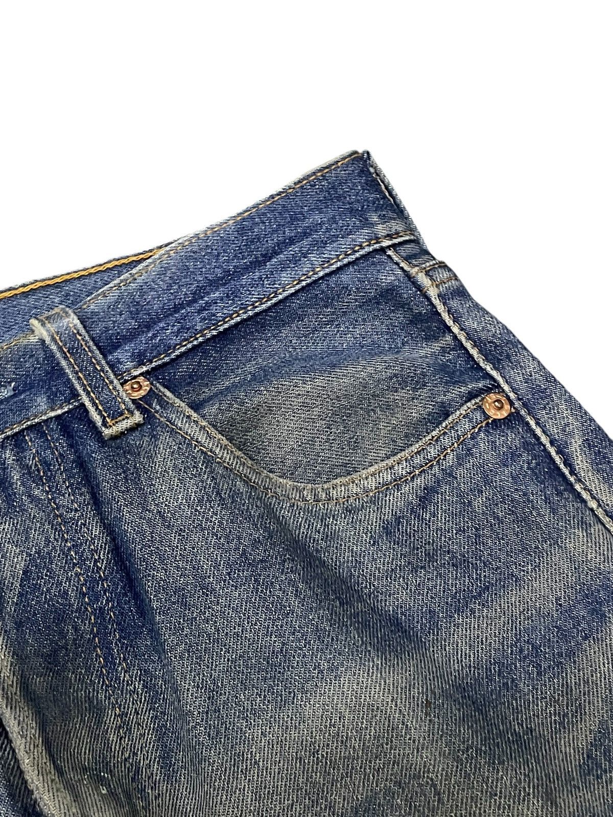 LVC × Levi's × Vintage Vintage Levis 501 Mud Wash Aging Honeycomb Distressed Jeans Size US 29 - 12 Thumbnail