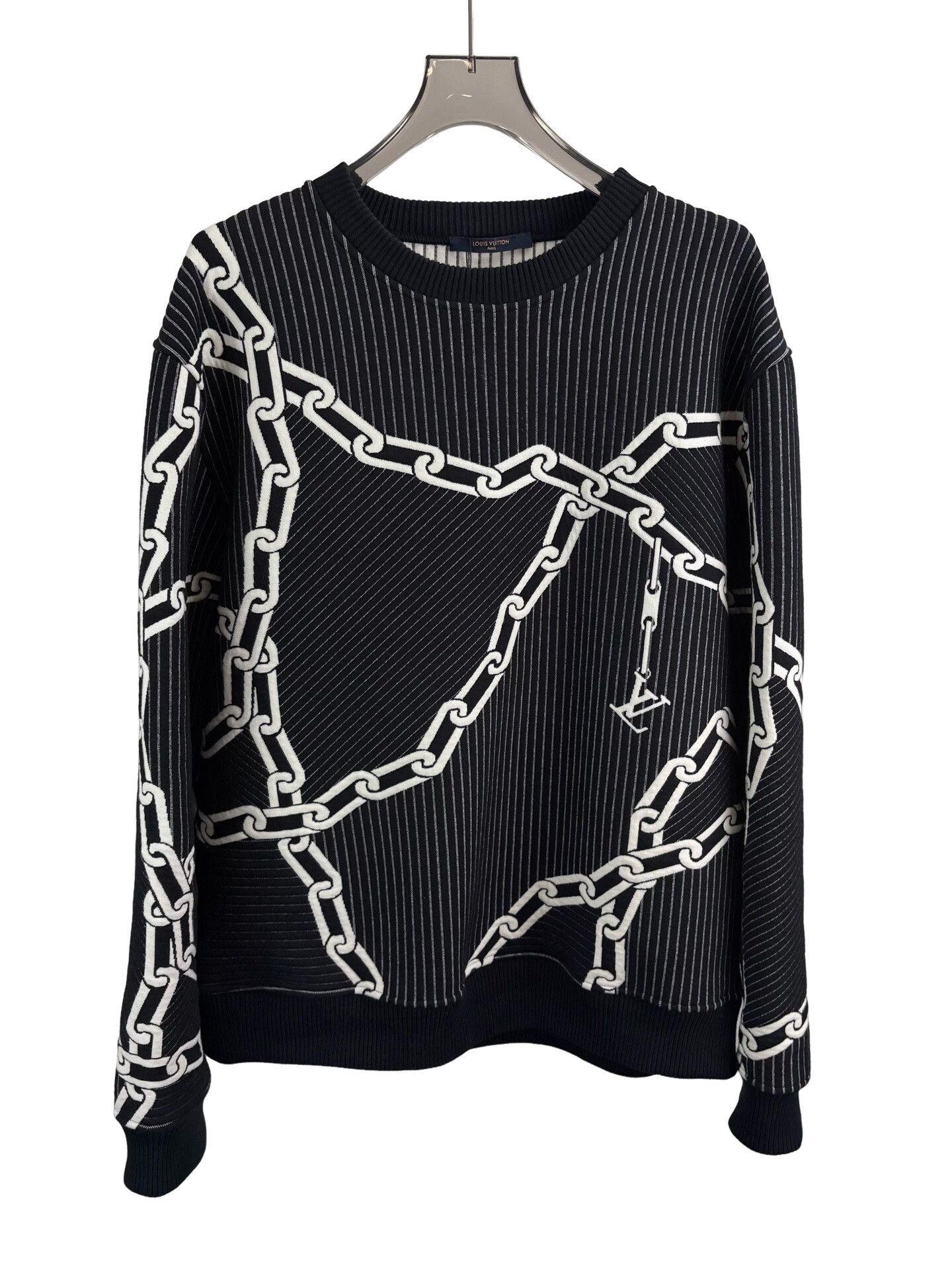 Louis Vuitton Louis Vuitton Chain Print Sweatshirt Size XL Size US XL / EU 56 / 4 - 1 Thumbnail