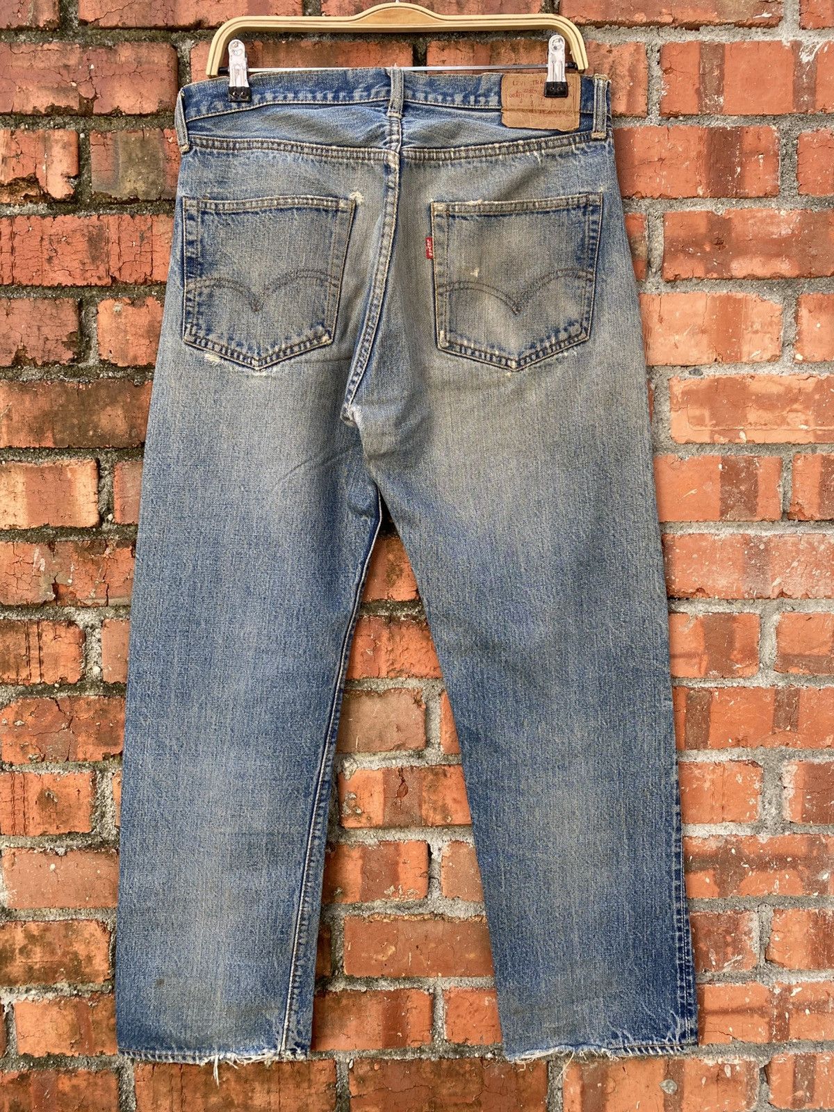 Levi's × Levi's Vintage Clothing × Vintage W33x28.5 Vintage levi's 501 redline 60s big E repaired Size US 33 - 2 Thumbnail