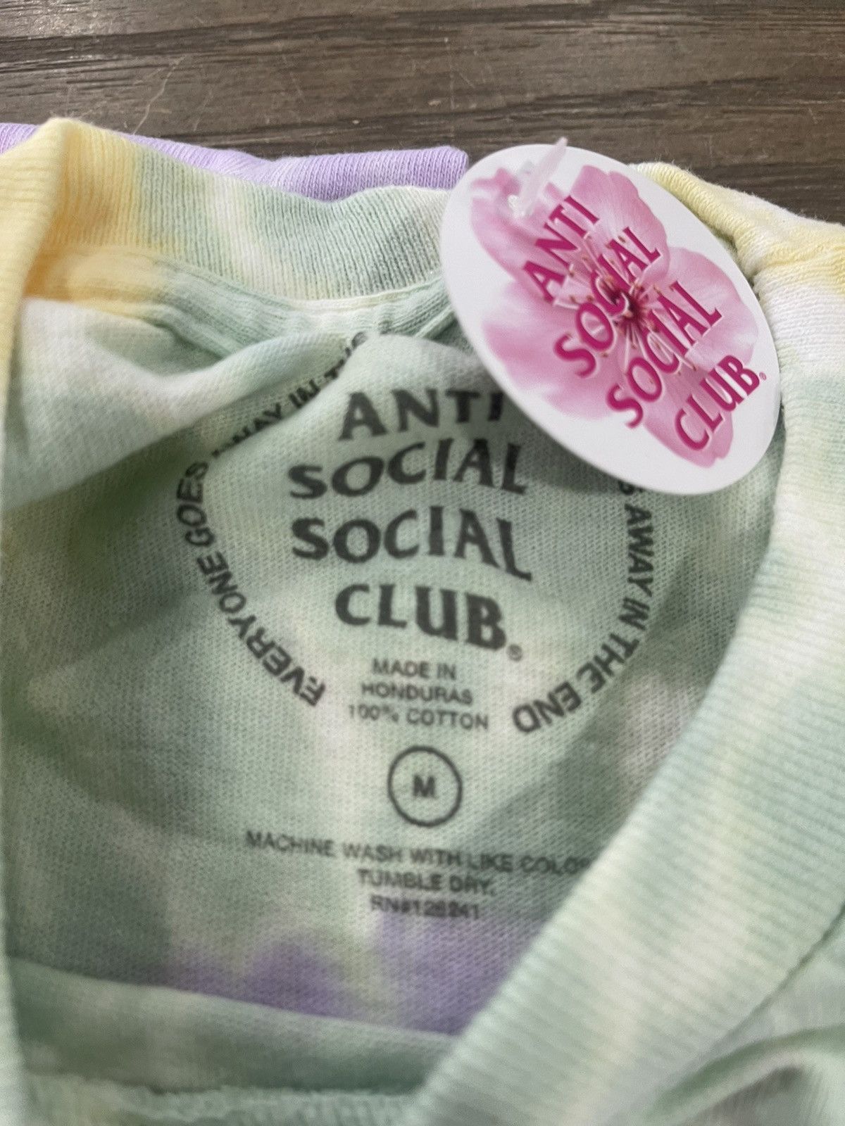 Anti Social Social Club × Designer ‼️ ASSC Anti Social Club Not Fair Tie Dye Rainbow Medium ‼️ Size M / US 6-8 / IT 42-44 - 7 Thumbnail