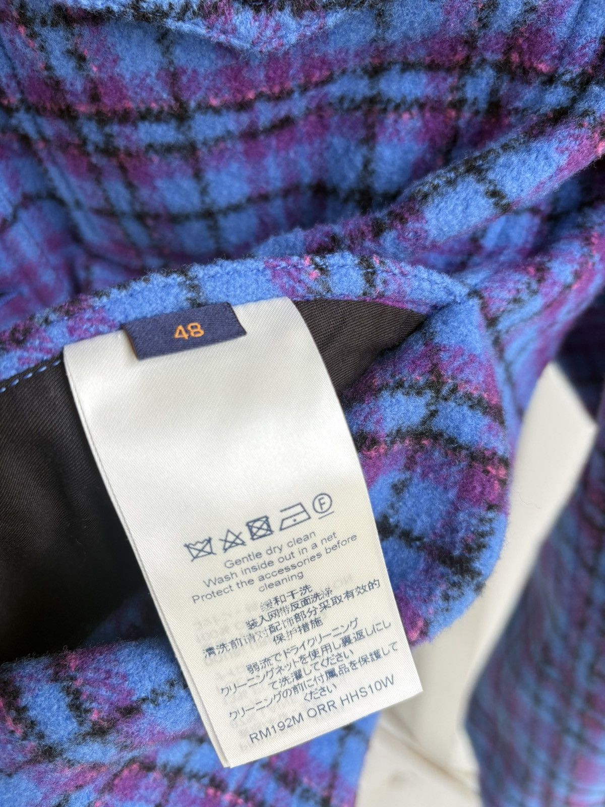 Louis Vuitton Oversize Blue Trucker Flannel Jacket Virgil Era Size US M / EU 48-50 / 2 - 7 Thumbnail