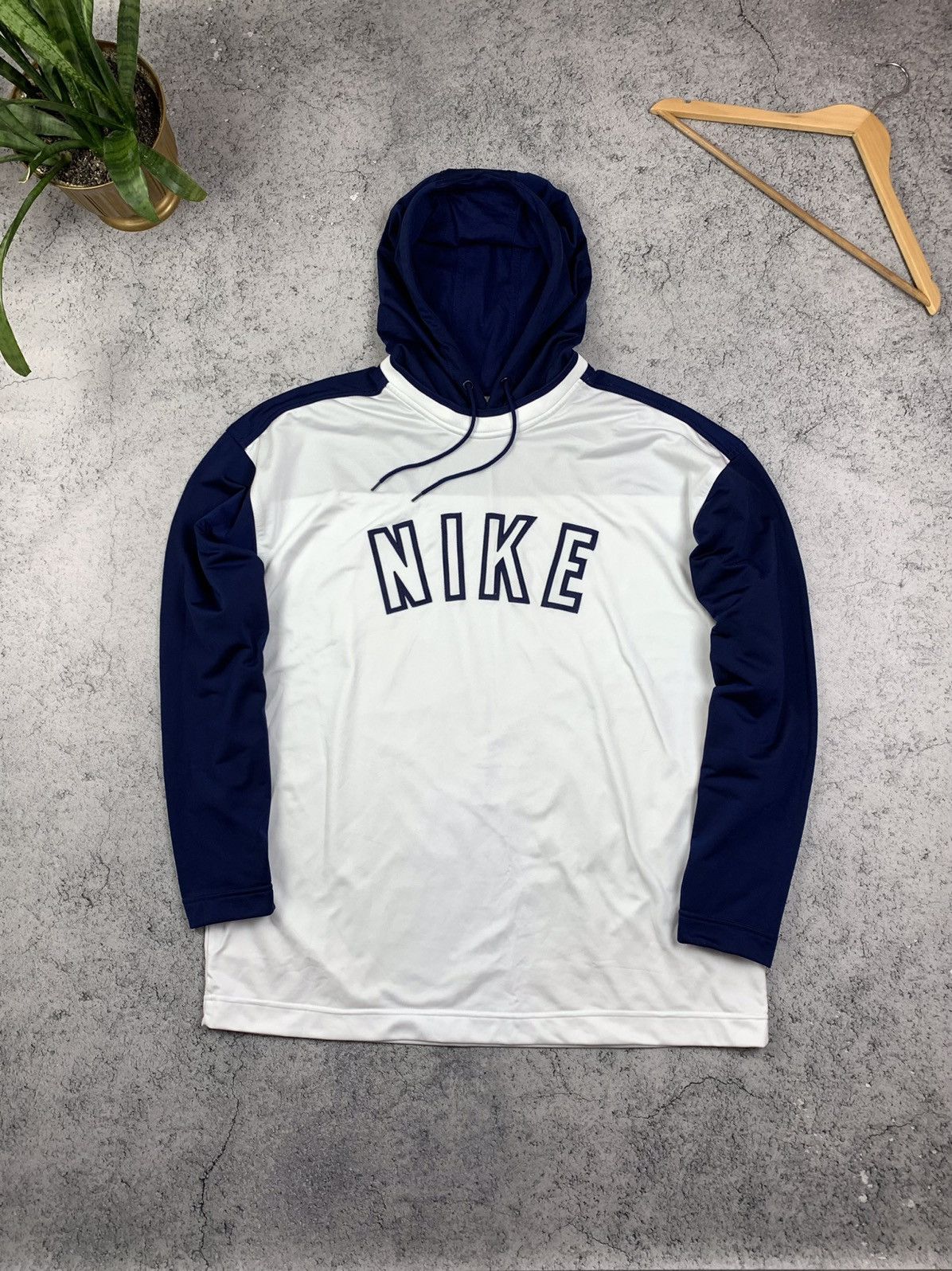 Vintage Nike Vintage 90s Big Logo Hoodie Jacket Mens Size XL Size US XL / EU 56 / 4 - 1 Thumbnail