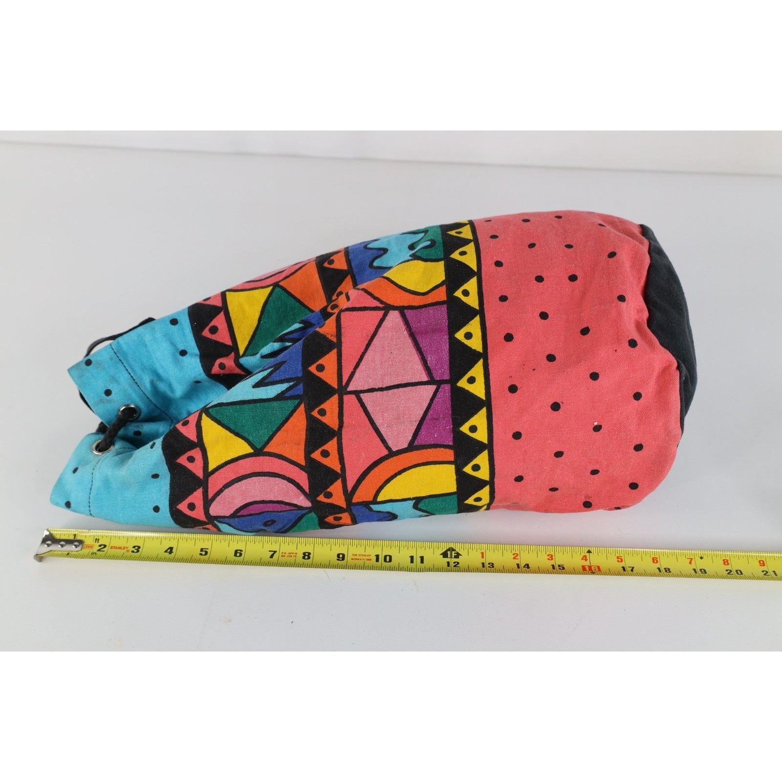 Vintage Vintage 90s Streetwear Rainbow Art Cinch Slingback Bag Size ONE SIZE - 10 Thumbnail