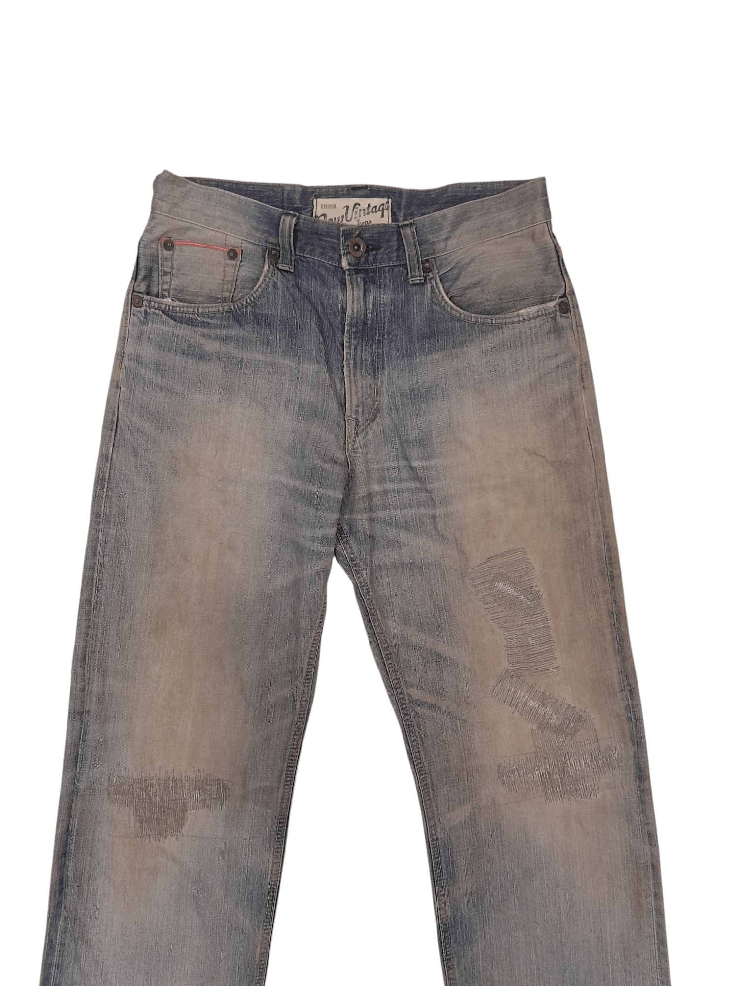 Edwin × Vintage Edwin Japan Wide Cutting Selvedge Denim (F473) Waist 32 Size US 32 / EU 48 - 3 Thumbnail