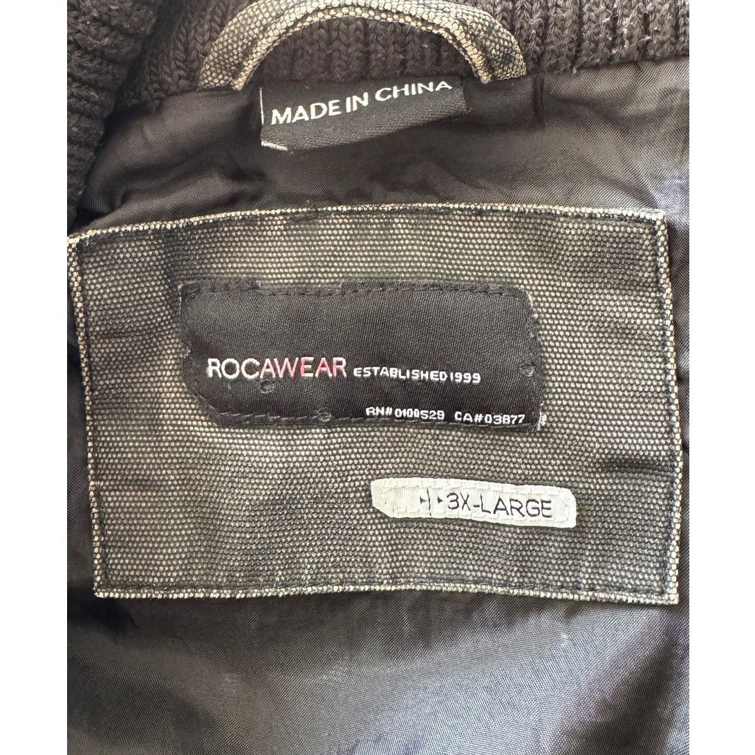 Rocawear Y2K Rocawear R Plus Gray Utility Bomber Jacket Tagged 3XL Size US XXL / EU 58 / 5 - 14 Thumbnail