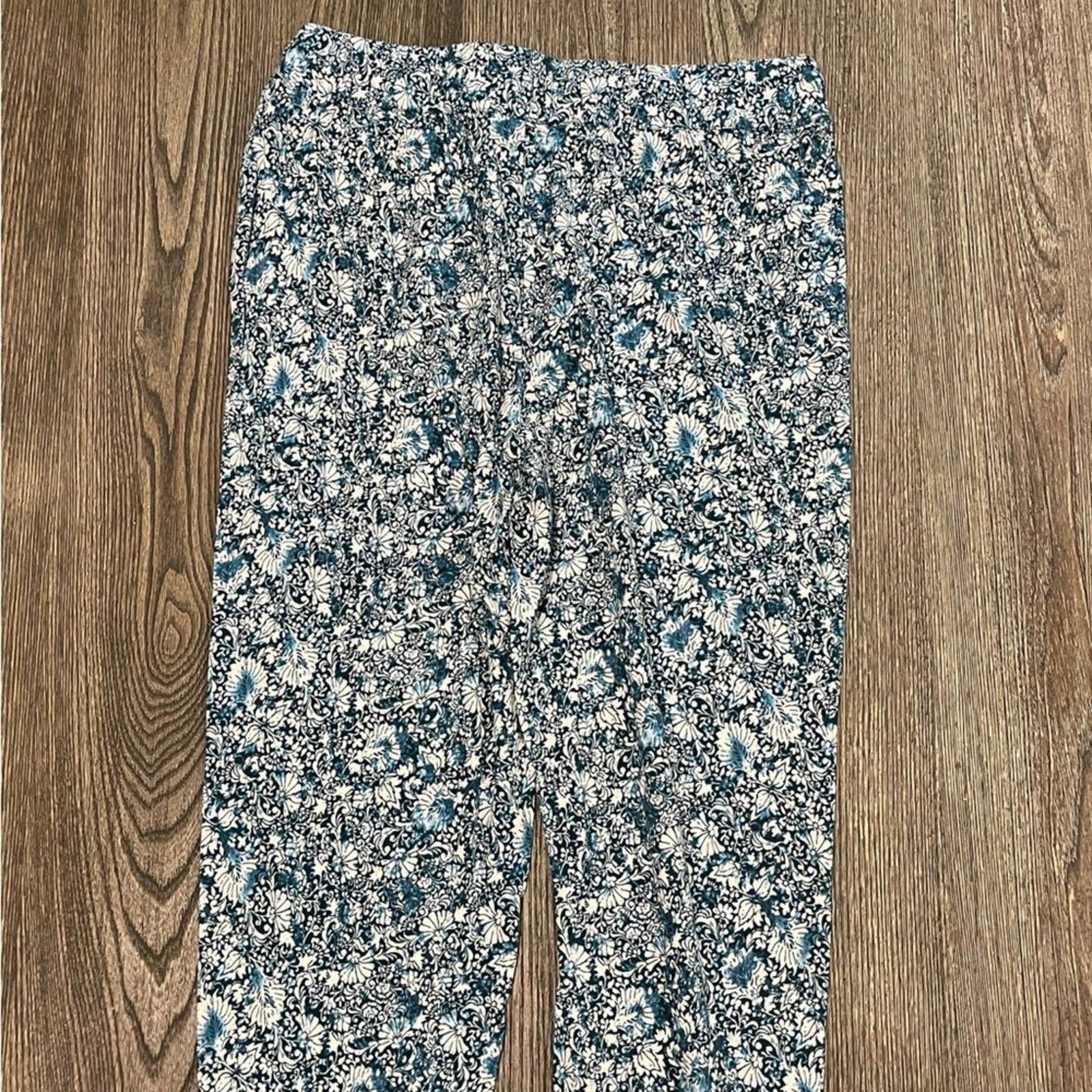J. Jill NWOT J. Jill Jogger Pants Floral High Rise Elastic Size S Size 26" / US 2 / IT 38 - 7 Thumbnail