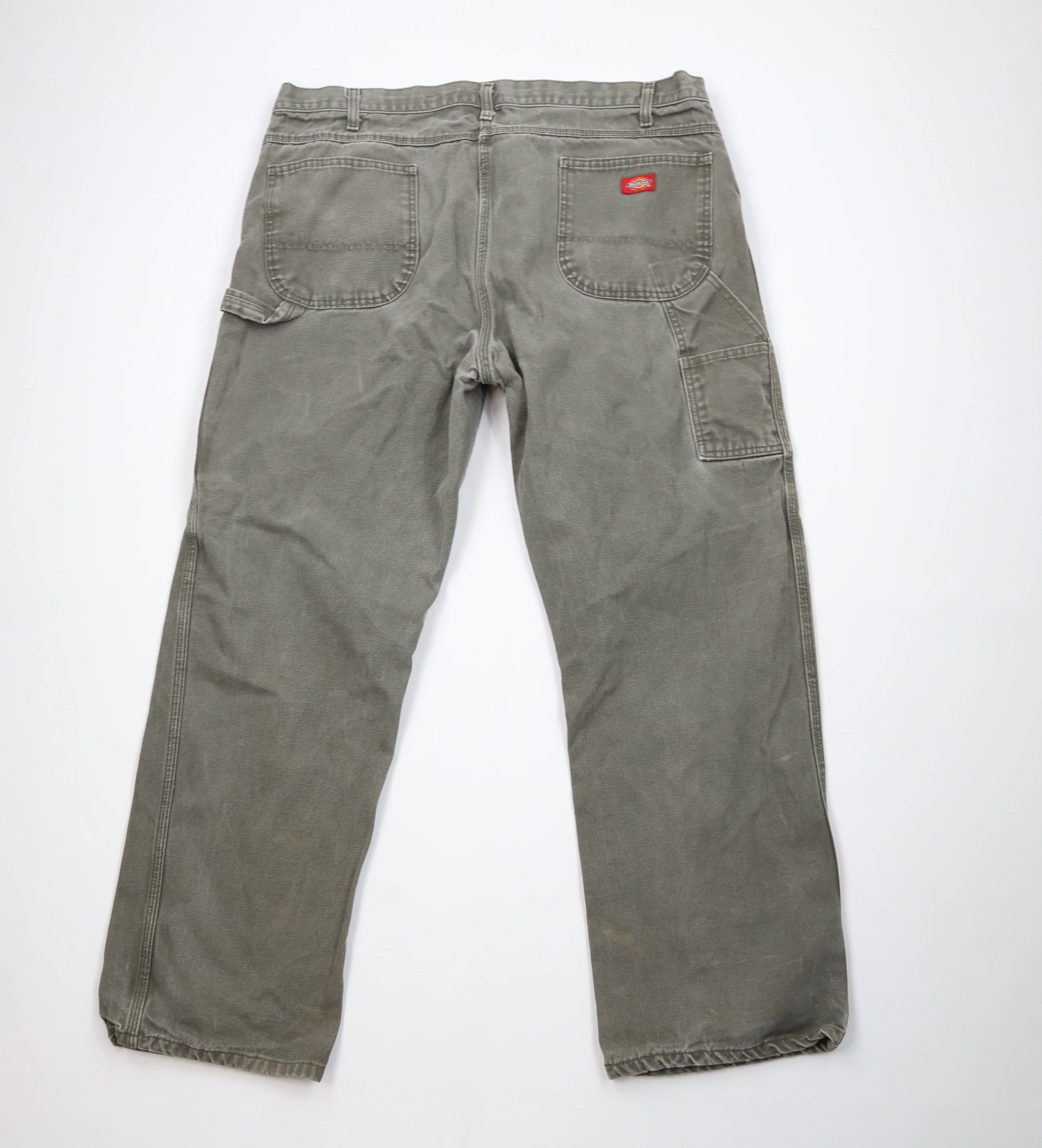 Dickies Vintage Dickies Canvas Wide Leg Dungaree Pants Green Cotton Size US 44 / EU 60 - 9 Thumbnail
