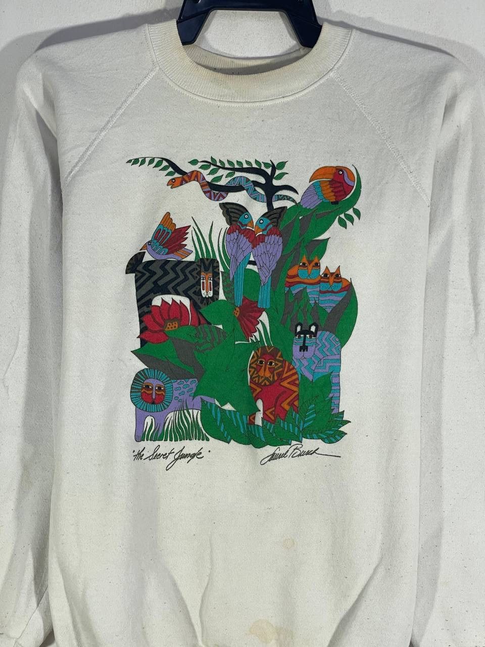 Other Vintage 80s art animal habitat amazon safari sweatshirt L Size US L / EU 52-54 / 3 - 4 Thumbnail