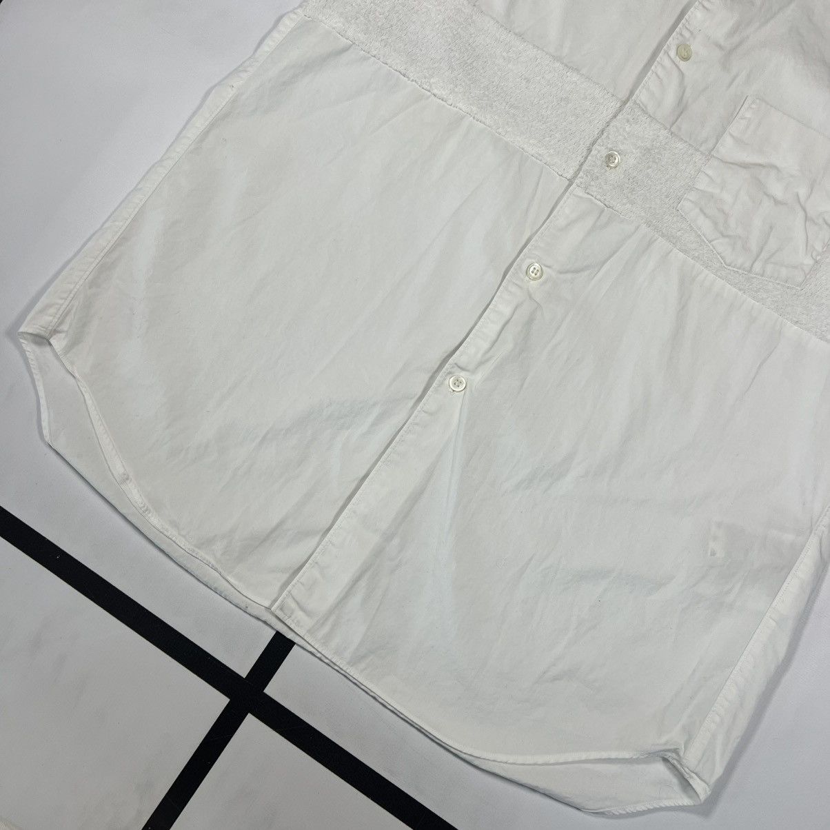 Comme des Garcons SHIRT |[ SS11 Comme Des Garcons SHIRT Runway Patchwork Shirt ]| Size US M / EU 48-50 / 2 - 7 Thumbnail