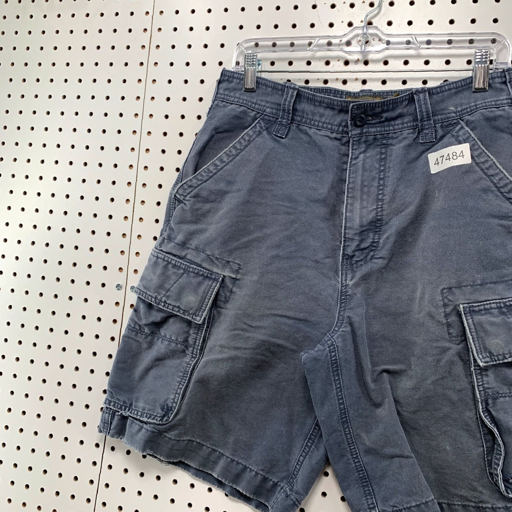 American Eagle Outfitters VINTAGE American Eagle Cargo Shorts Men 30 Blue Outfitters 31x9.5 Cargo Pocket Pockets Casual Summer 90s Mens Size US 30 / EU 46 - 6 Thumbnail
