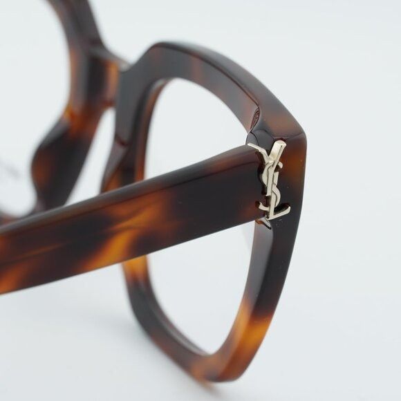 Saint Laurent Paris Saint Laurent SL M143 OPT 003 Eyeglasses Havana 51mm Square Size ONE SIZE - 6 Thumbnail