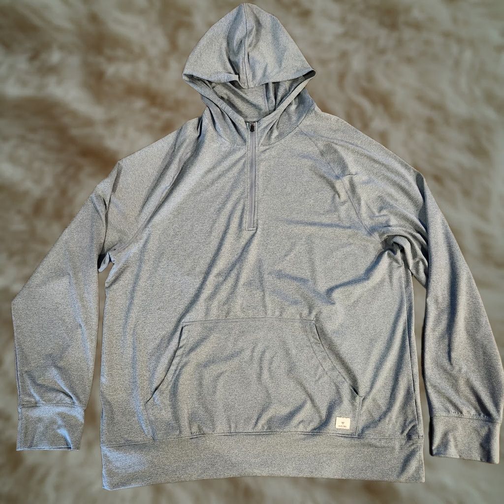 Vintage Maelreg Performance 1/4 Zip Hoodie Mens XL Blue Pullover Pocket Lightweight Hoodie Mens XL Blue Size US XL / EU 56 / 4 - 1 Thumbnail