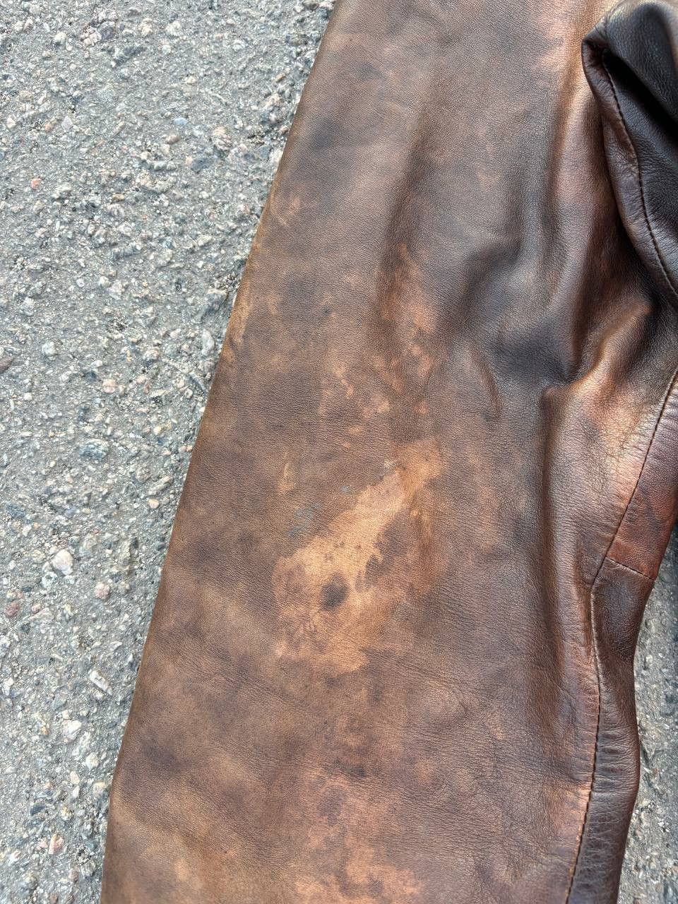 Vintage Vintage Avant Garde Vespucci Leather Chocolste Pony Jacket Size US XL / EU 56 / 4 - 3 Thumbnail