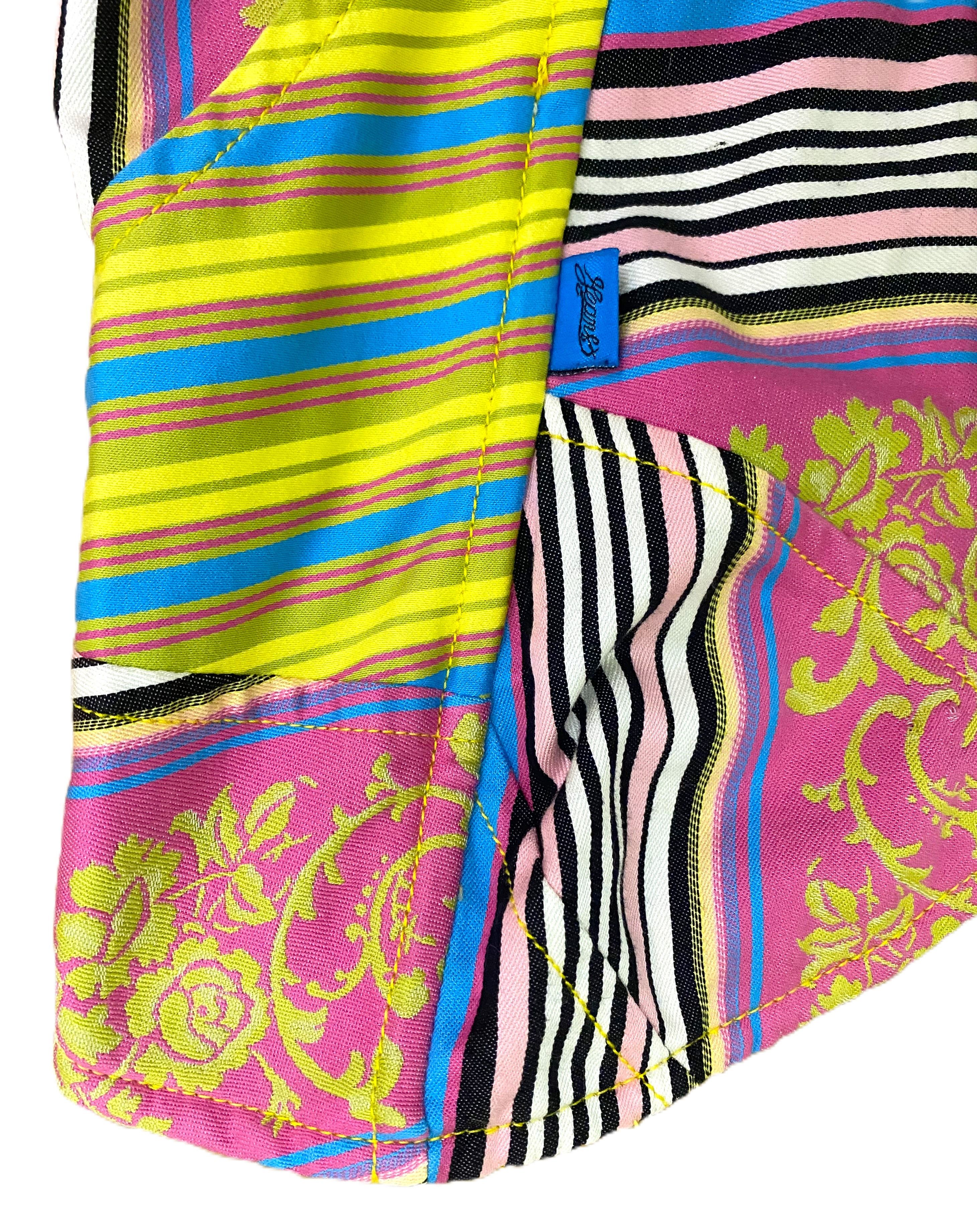 Christian Lacroix Christian Lacroix Patchwork Striped Top Corset Bustier Size L / US 10 / IT 46 - 7 Thumbnail