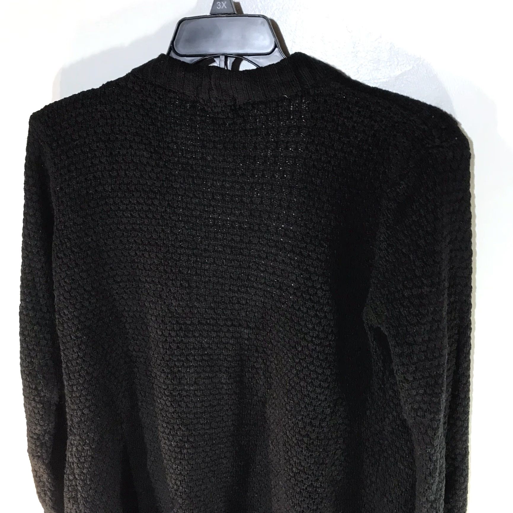 Vintage Love By Chelsey Women's Cardigan Sweater Open Front Long Sleeve Black Fall Winter L Size L / US 10 / IT 46 - 5 Thumbnail