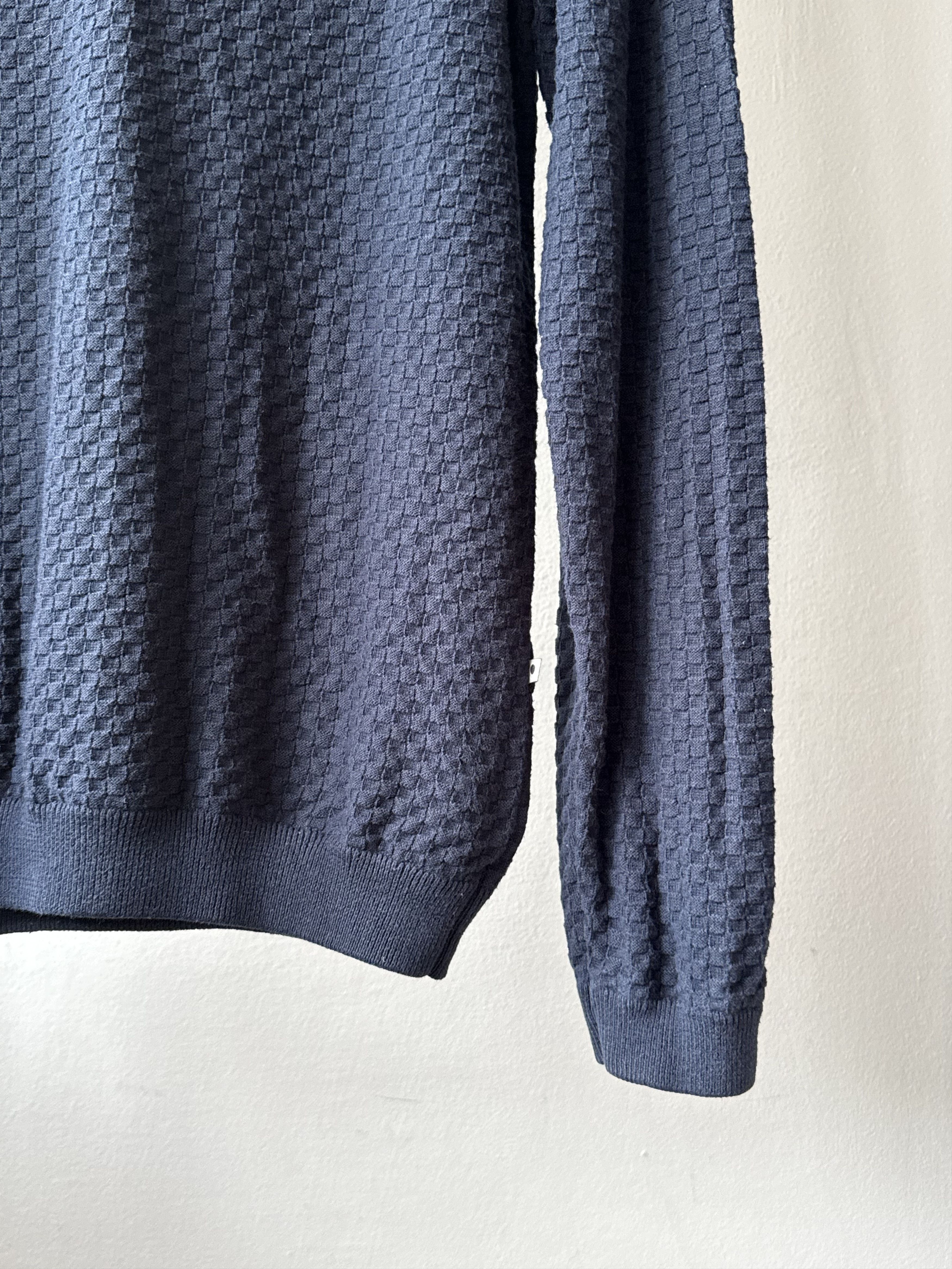 NN07 NN07 No Nationality Albert Navy Blue Knitted Jumper Sweater Size US XL / EU 56 / 4 - 7 Thumbnail