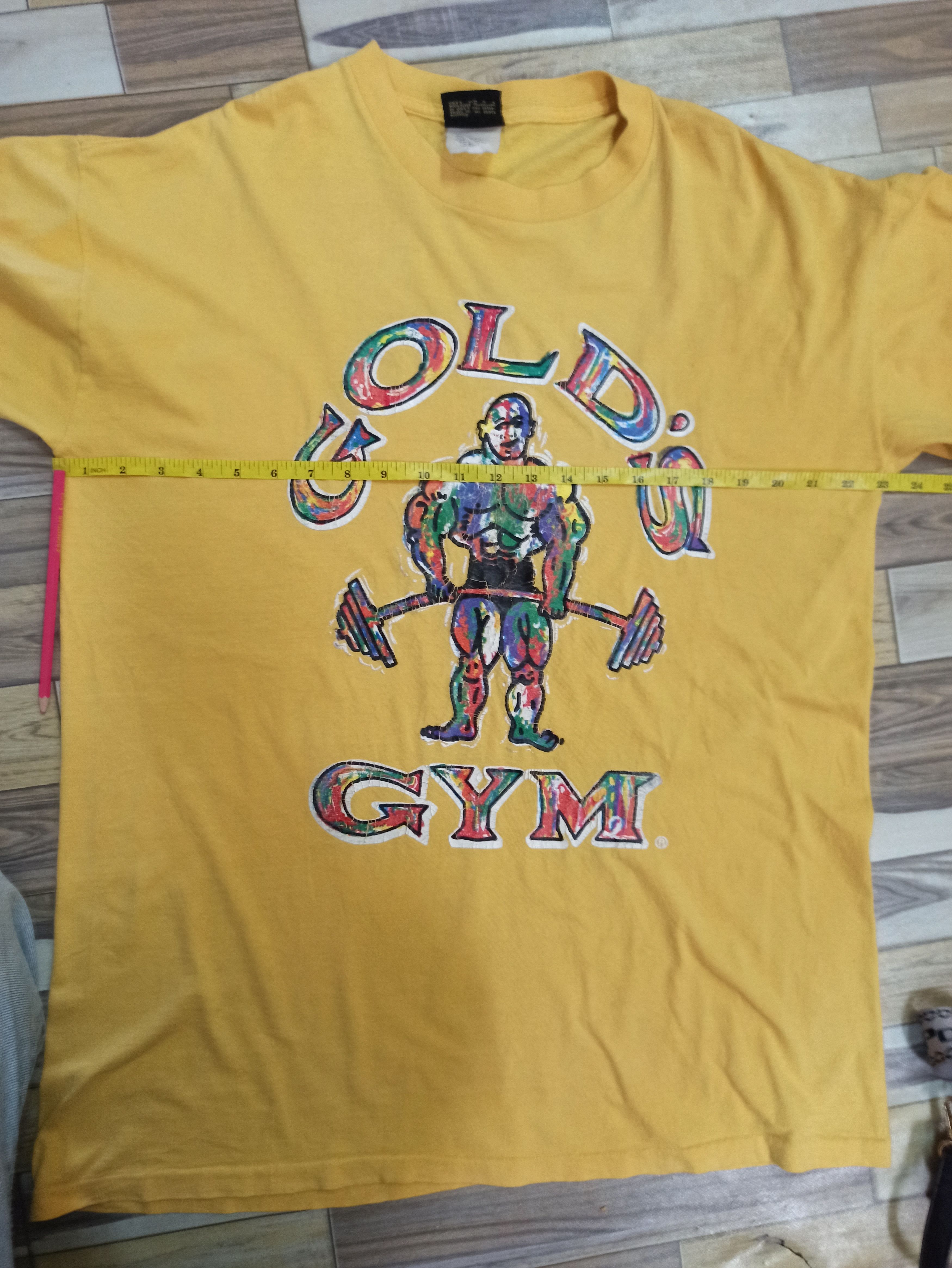 Vintage Very rare Vtg 90s Gold gym Tshirt Size US L / EU 52-54 / 3 - 9 Thumbnail