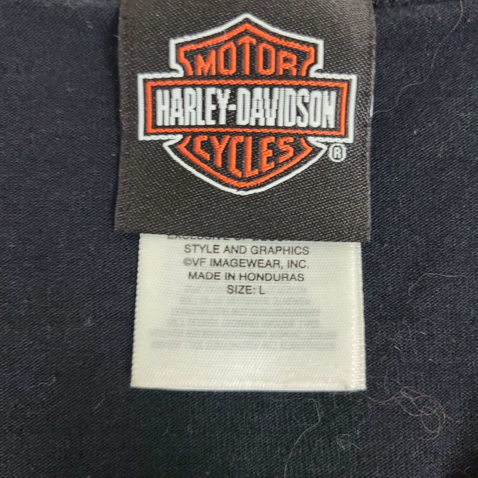Harley Davidson Harley-Davidson Top Tee Women Large Sleeve Long Sleeve Bla Size L / US 10 / IT 46 - 2 Thumbnail