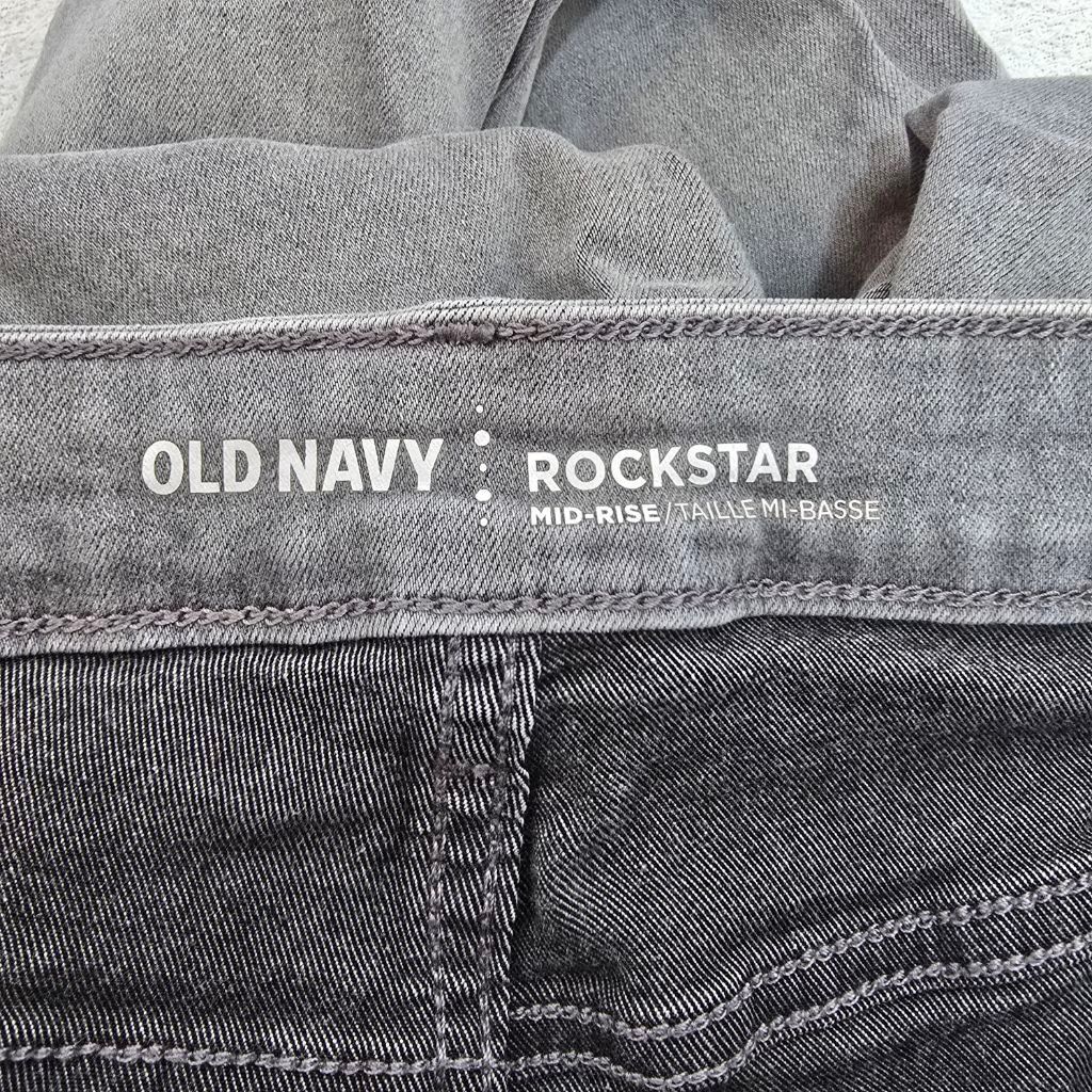 Old Navy Women's Old Navy Rockstar Skinny Jeans Size 12 Gray Size 34" / US 12 / IT 48 - 4 Thumbnail