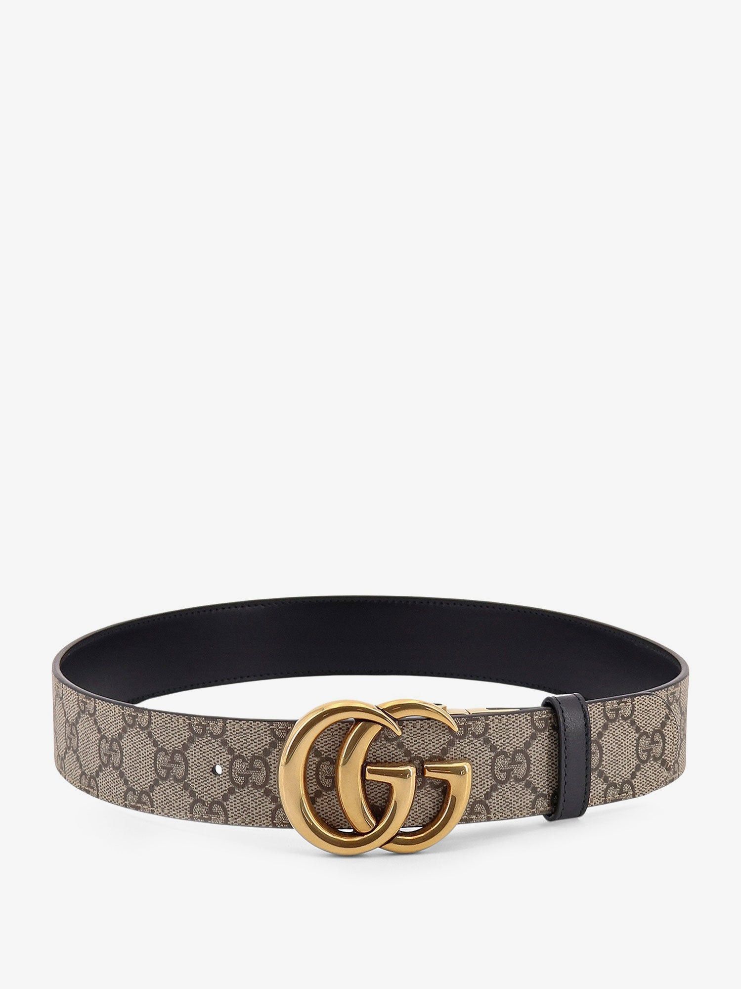 ベルト Gucci Leather And Supreme Gg Fabric Reversible Belt GG Supreme and leather reversible belt in beige - Gucci