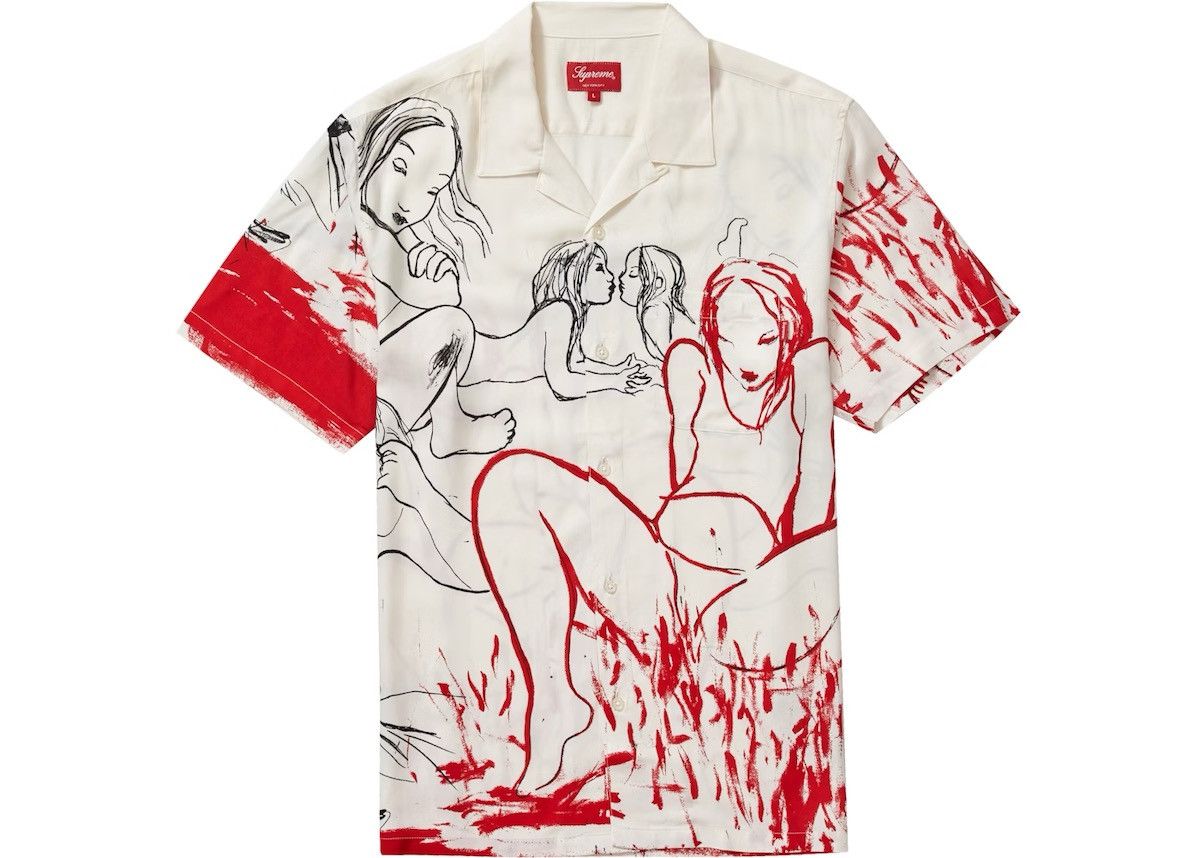 Supreme Supreme Rita Ackermann Rayon Shirt Size US M / EU 48-50 / 2 - 2 Thumbnail