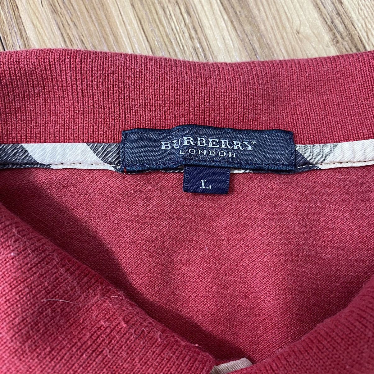 Burberry × Vintage Vintage BURBERRYS LONDON Small Embroidered Logo Button Up Size US L / EU 52-54 / 3 - 4 Thumbnail