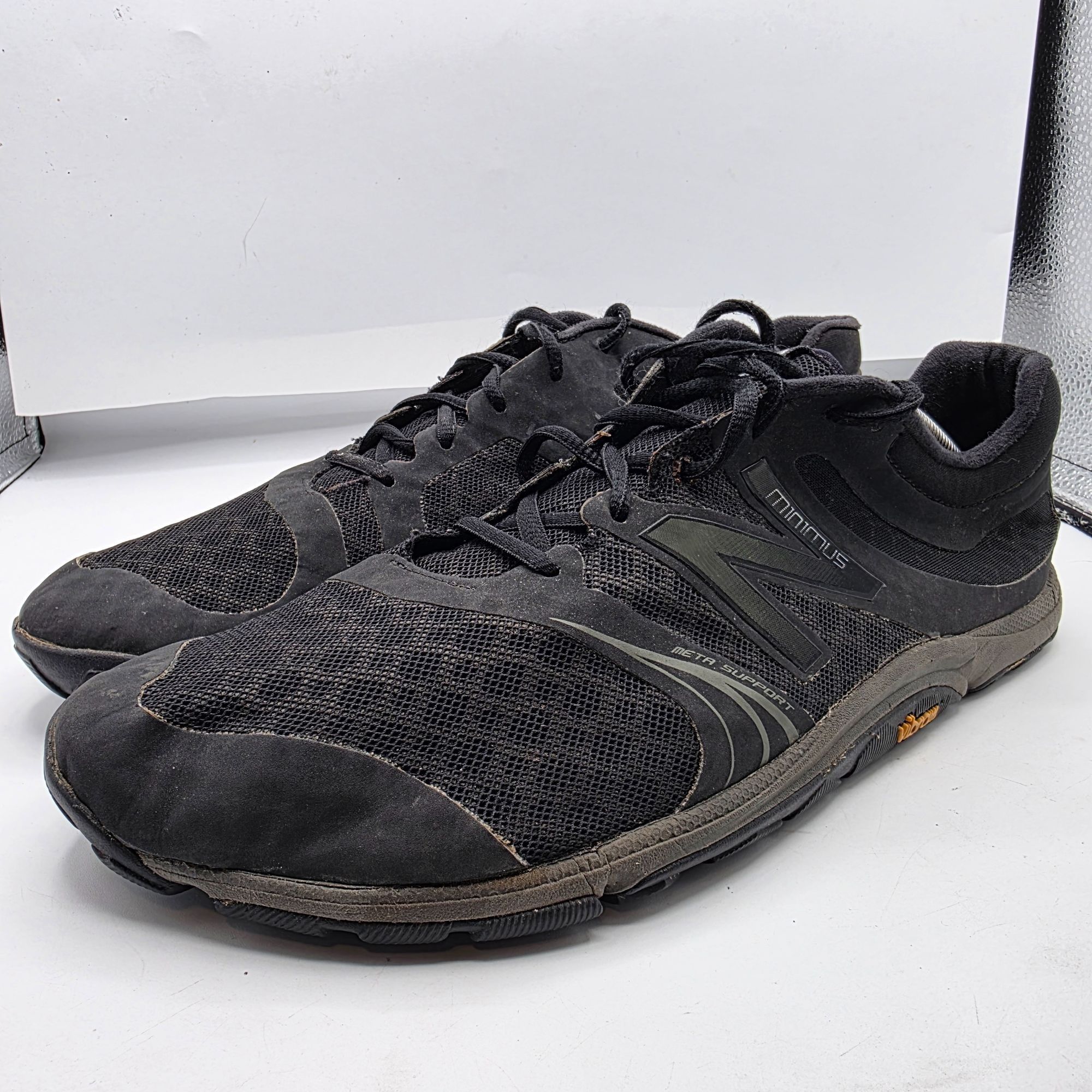 New Balance New Balance Mens Size 13 Black Minimus Vibram Trail Running Size US 13 / EU 46 - 3 Thumbnail