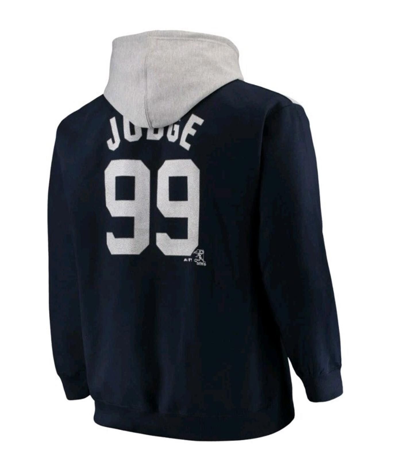 Majestic Aaron Judge 99 NY Yankees MLB Majestic Full-Zip Hoodie 3XLT Size US XXL / EU 58 / 5 - 3 Thumbnail