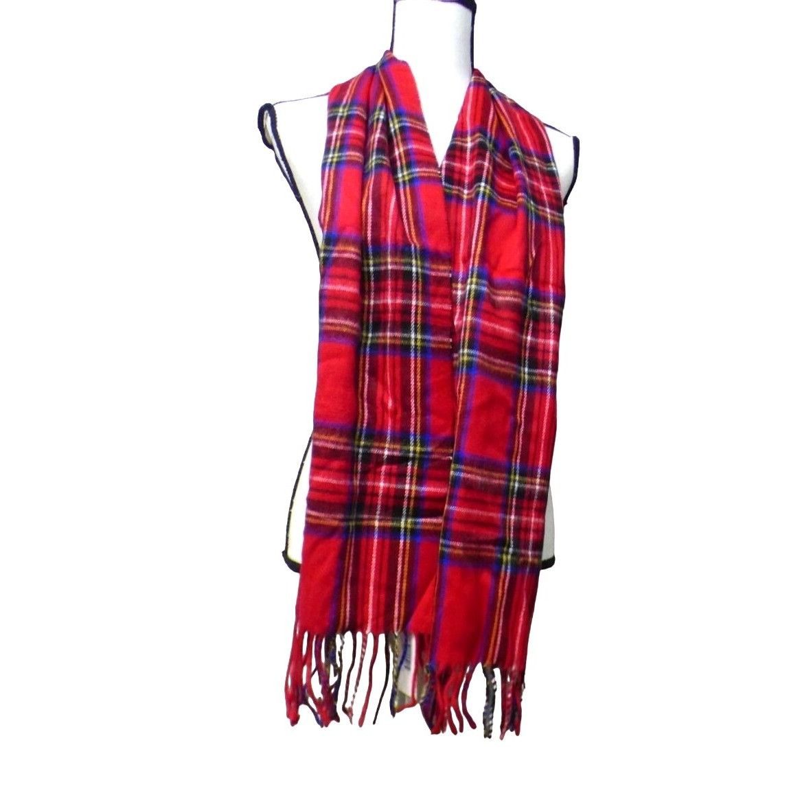 Steve Madden Steve Madden Mid Weight Plaid Pattern Muffler Scarf, 11”x 70 Size ONE SIZE - 7 Thumbnail