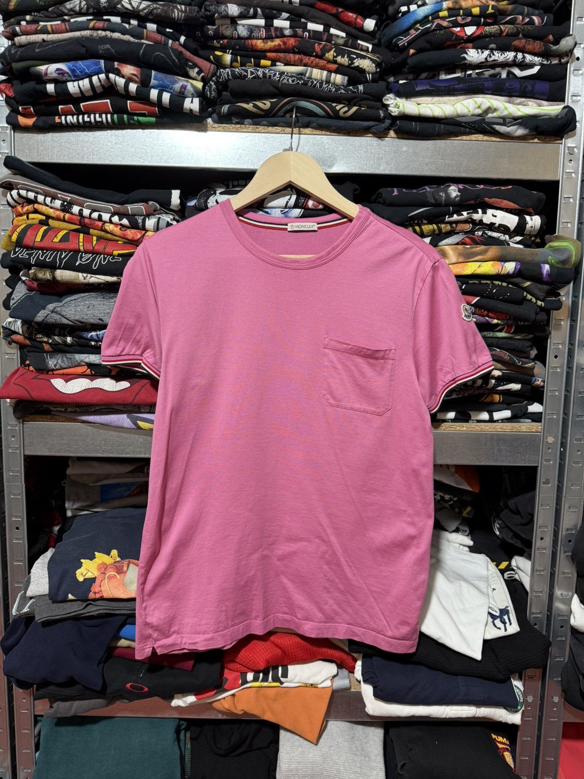 Moncler Luxury Moncler Maglia T-Shirt With Pocket Y2K Hype Size US S / EU 44-46 / 1 - 1 Thumbnail