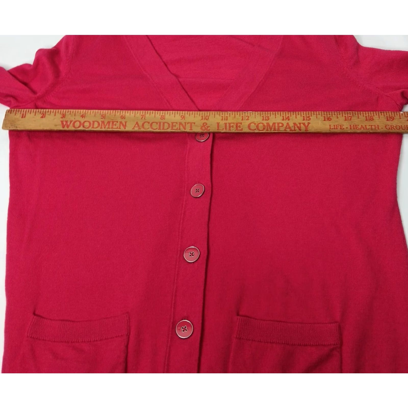 Talbots Talbots Cardigan Sweater Small V-Neck Button Up Pink Classic Knit Women Size S / US 4 / IT 40 - 5 Thumbnail