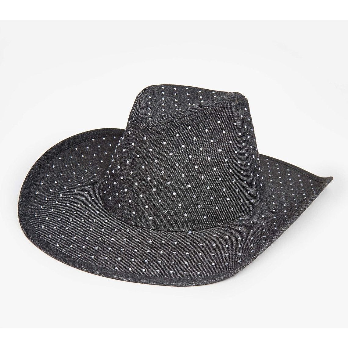 Other NEW | Denim Cowboy Hat With Crystal Embellishments Size ONE SIZE - 3 Thumbnail