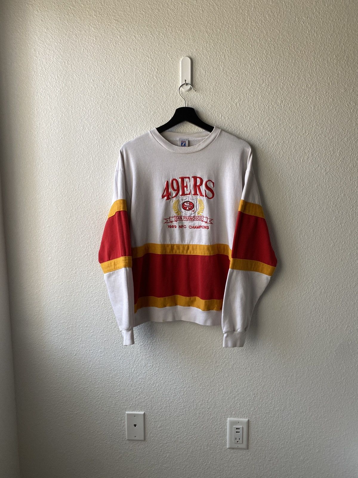 Jerzees Vintage 49ERS Sweater NFC Made In USA XL (Check Measurments) Size US XL / EU 56 / 4 - 1 Thumbnail