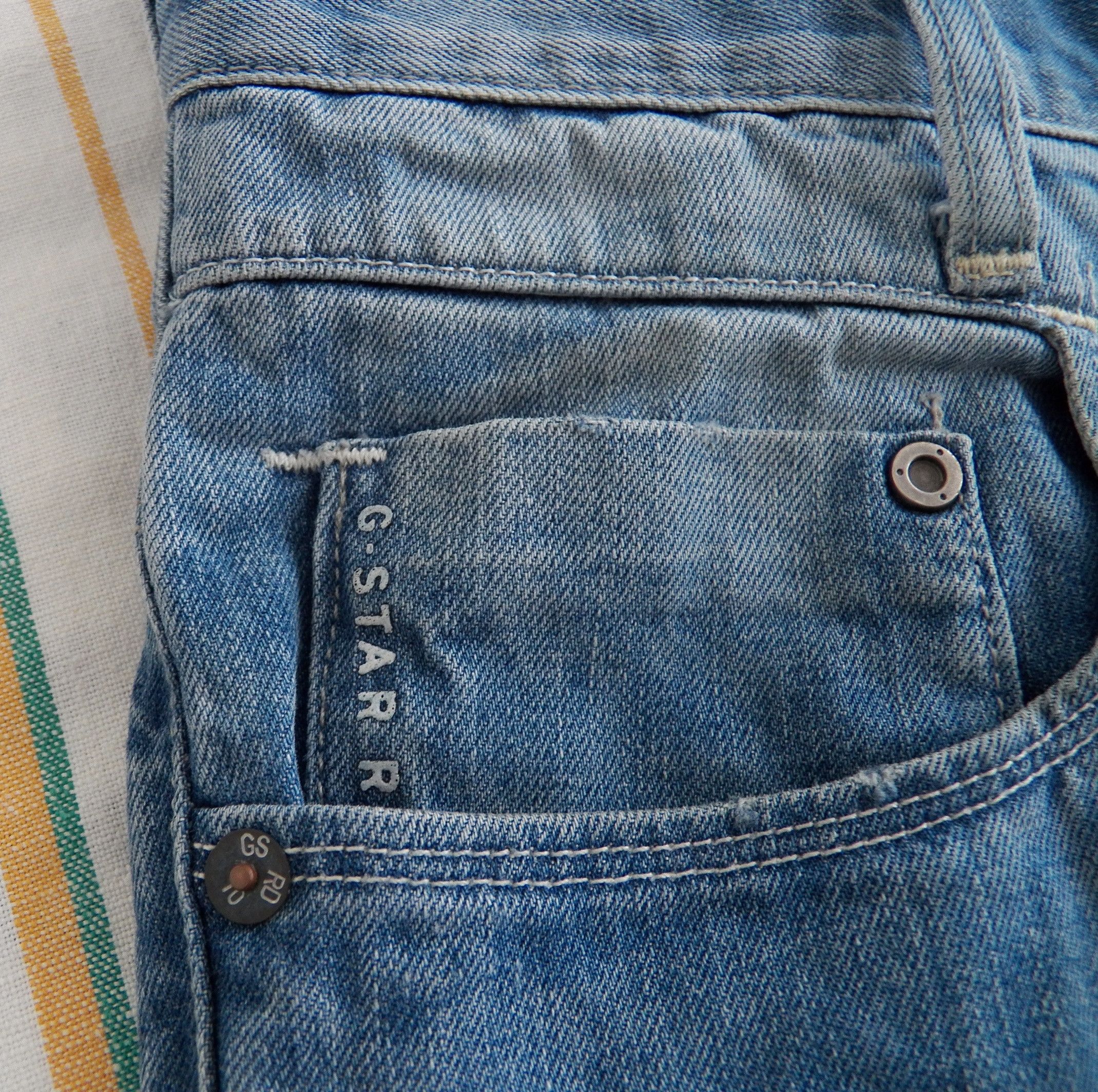 G-Star G-Star RAW New Radar Slim Mens Jeans W29 L30 Light Aged Size US 29 - 3 Thumbnail