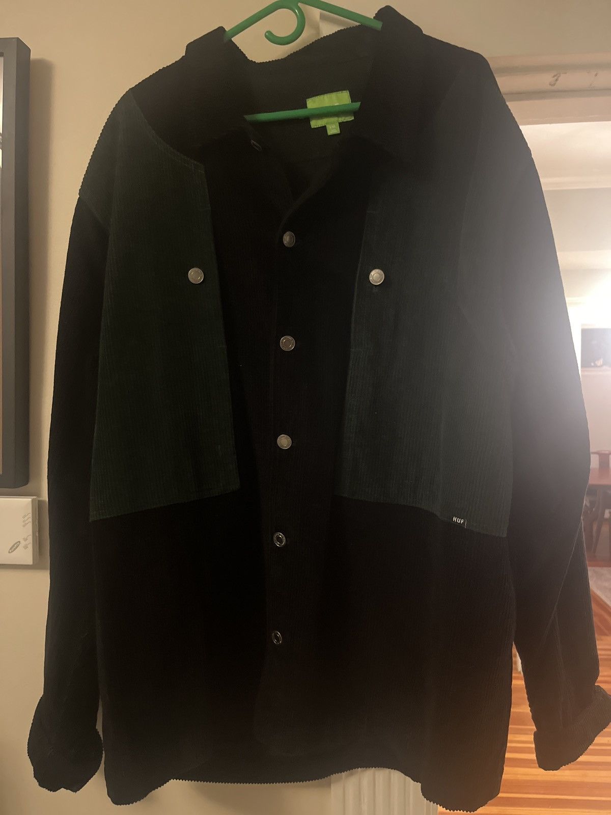 Huf Huf Black / Green Colorblack Cord Overshirt Size US XXL / EU 58 / 5 - 1 Thumbnail