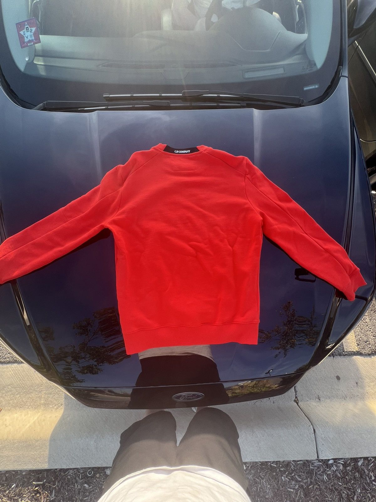 C.P. Company C.P. Company Crew Neck Diagonal Raised Fleece Size US L / EU 52-54 / 3 - 7 Thumbnail