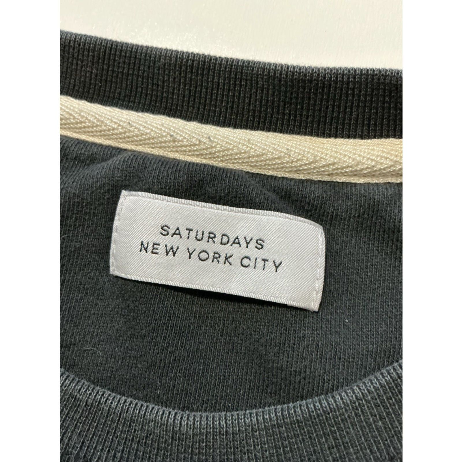 Saturdays NYC VINTAGE Saturdays NYC Sweatshirt Black Pullover Crewneck Embroidered Logo Bowery Slash NYC City XXL/2XL Men Mens Size US XXL / EU 58 / 5 - 5 Thumbnail