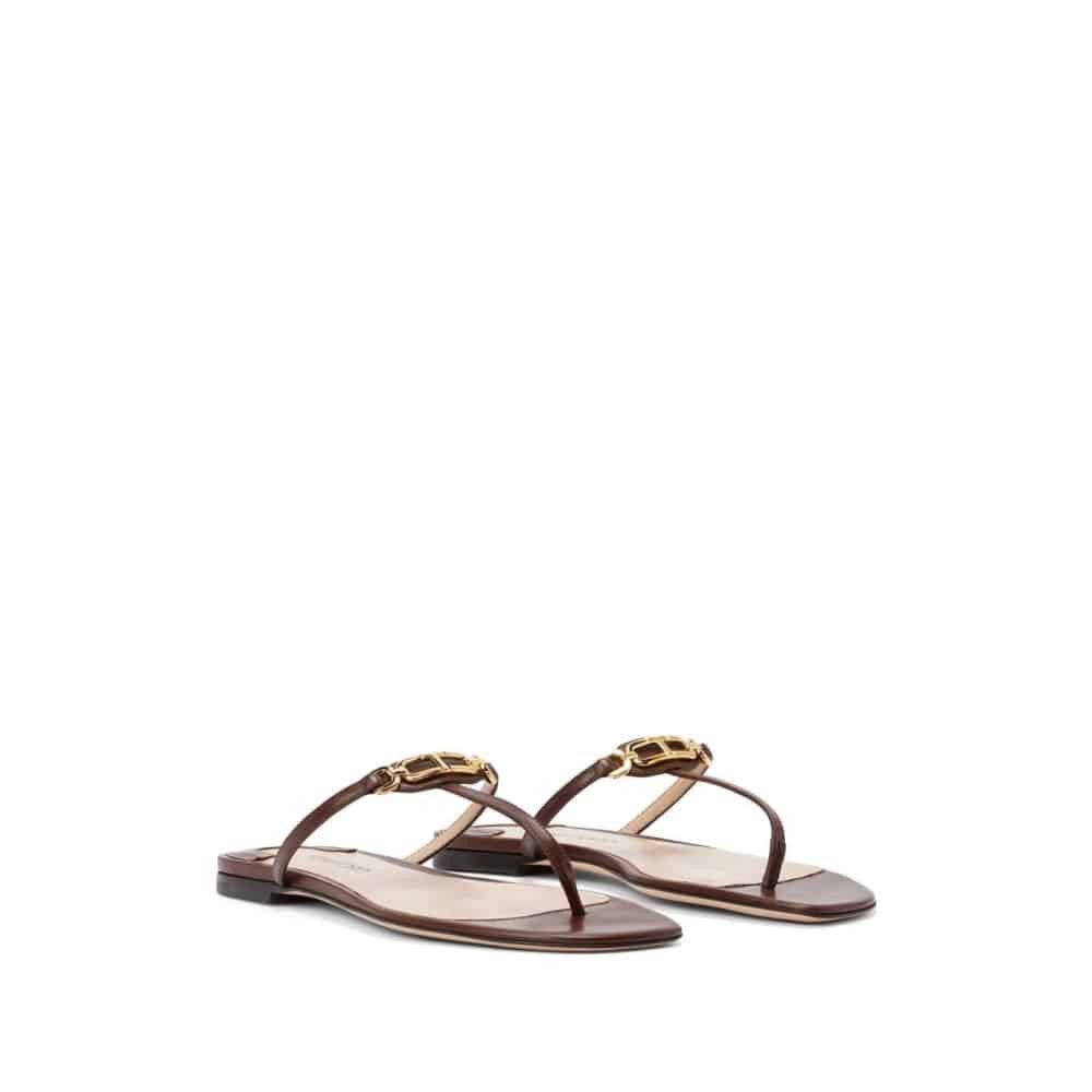 Tom Ford o1loc1c1125 W3515 Thong Sandals in Brown Size US 10 / IT 40 - 2 Thumbnail