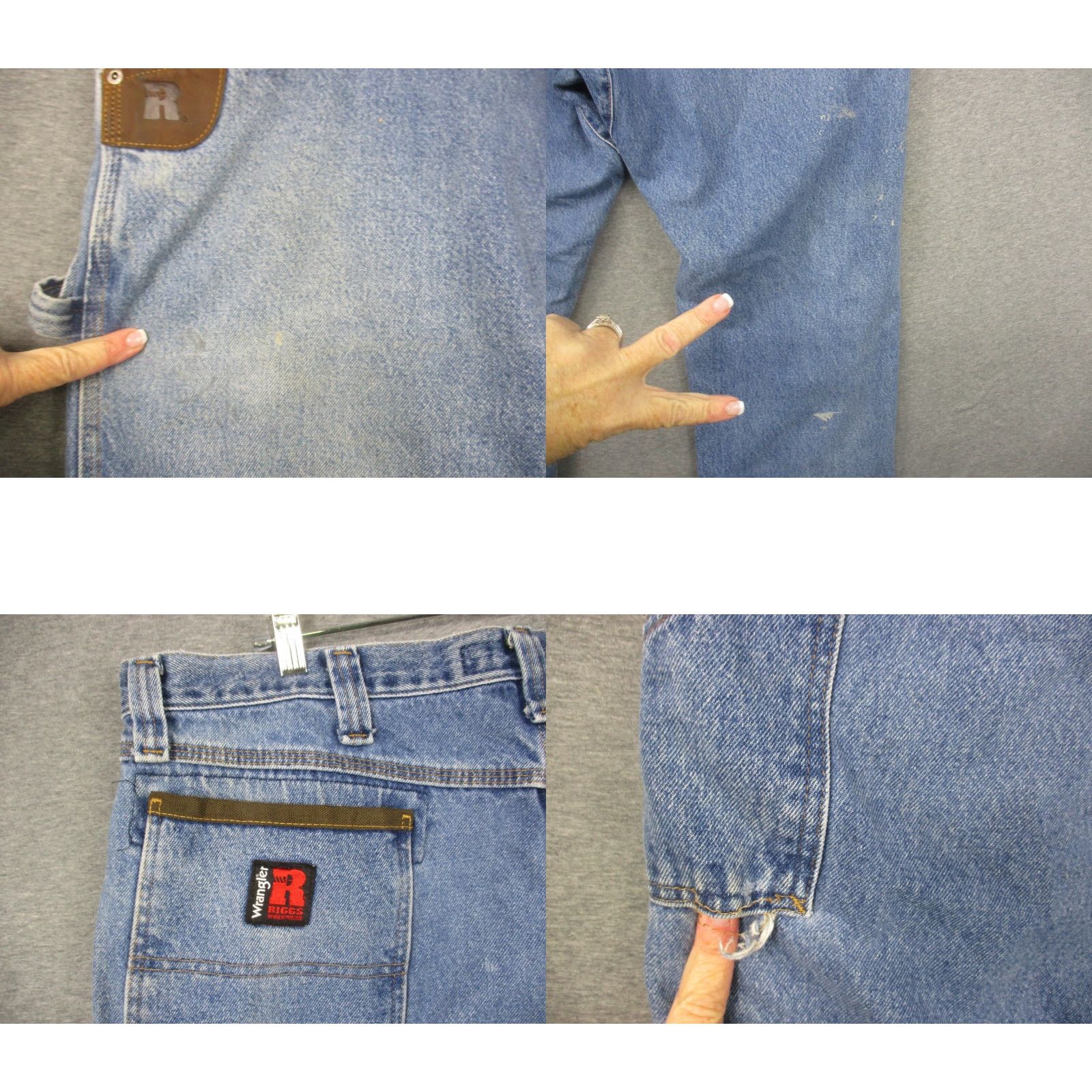 Wrangler VINTAGE Wrangler Riggs Workwear Jeans Carpenter 40x34 Men's 3W020AI Size US 40 / EU 56 - 8 Thumbnail
