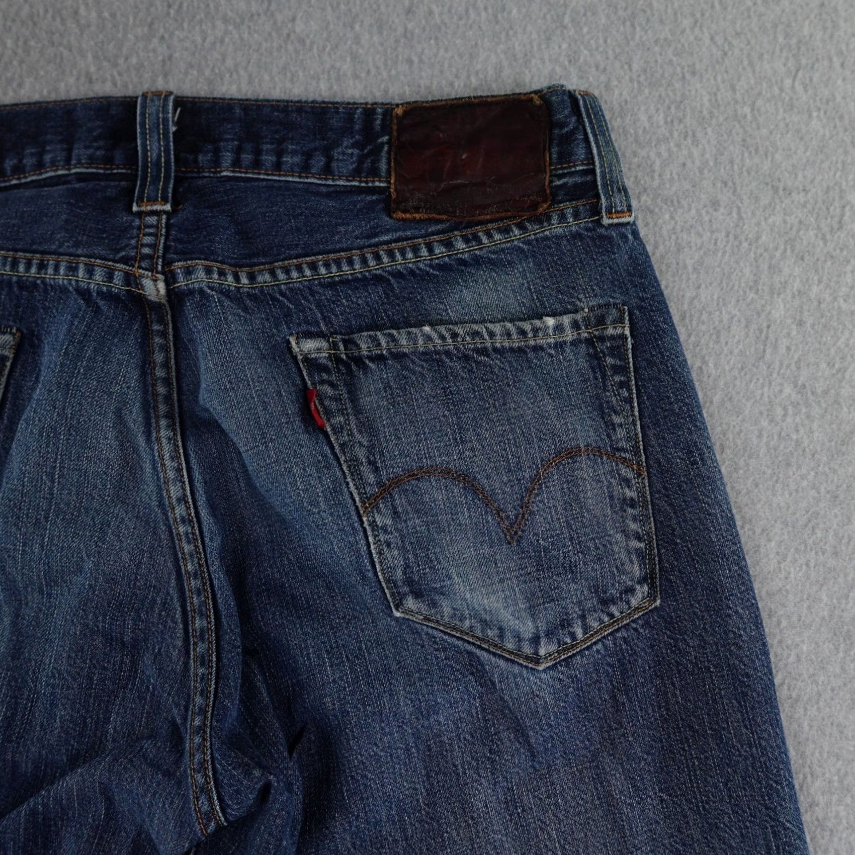 Levi's LEVI'S Jeans Mens 35 (35X29) Hesher Bootcut Blue Denim 5-Pocket USA Vintage Capita l E MADE IN USA Streetwear Activewear Size US 35 - 6 Thumbnail