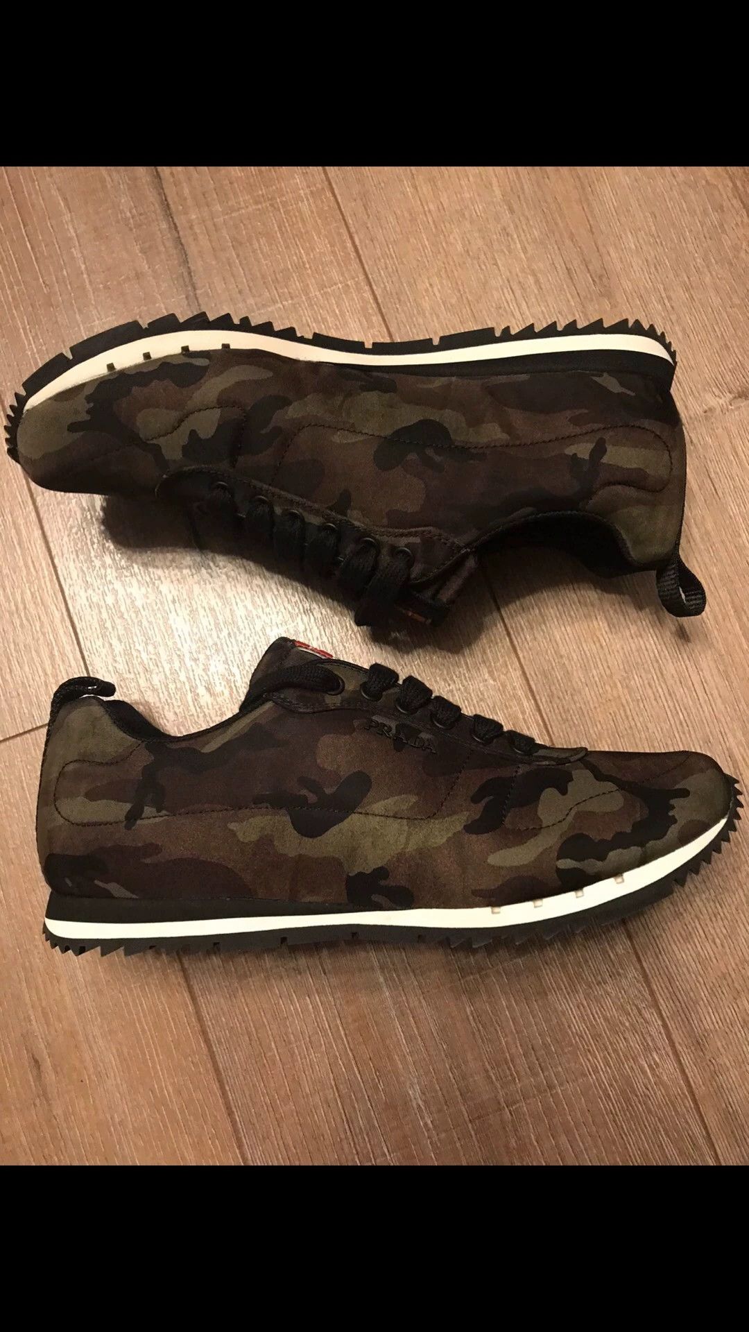 Prada Prada new green camo nylon sneakers 41.5 EU Size US 8.5 / EU 41-42 - 5 Thumbnail