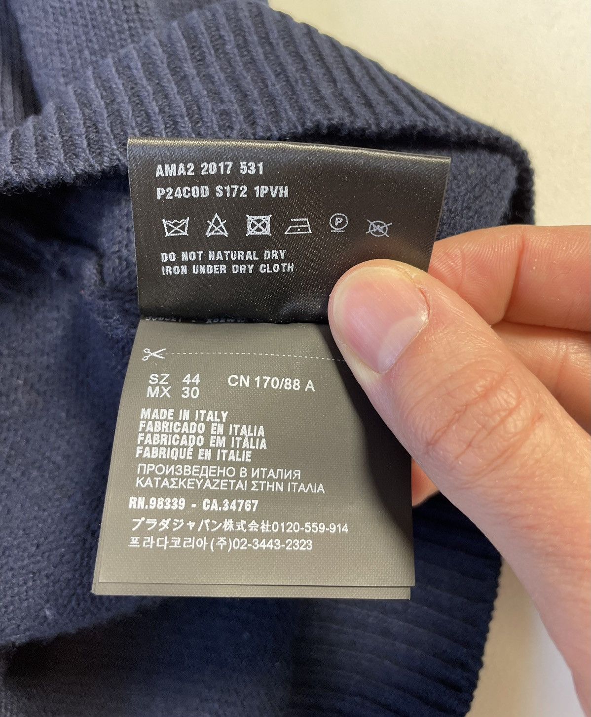 Prada A/W 17 ‘Frankenstein Stitch’ Sweater Size US M / EU 48-50 / 2 - 9 Thumbnail