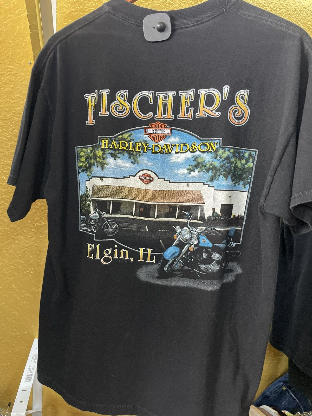 Harley Davidson × Vintage Harley Davidson Lone Wolf Fischer Elgin Illinoi Size US L / EU 52-54 / 3 - 2 Thumbnail