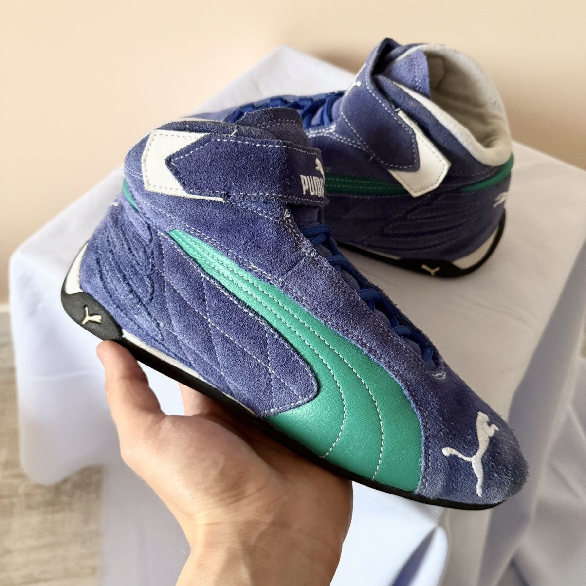 Puma Vintage Puma Mid Speedcat Jil Sander Vibe Racing Moto Shoes Size US 8 / IT 38 - 4 Thumbnail