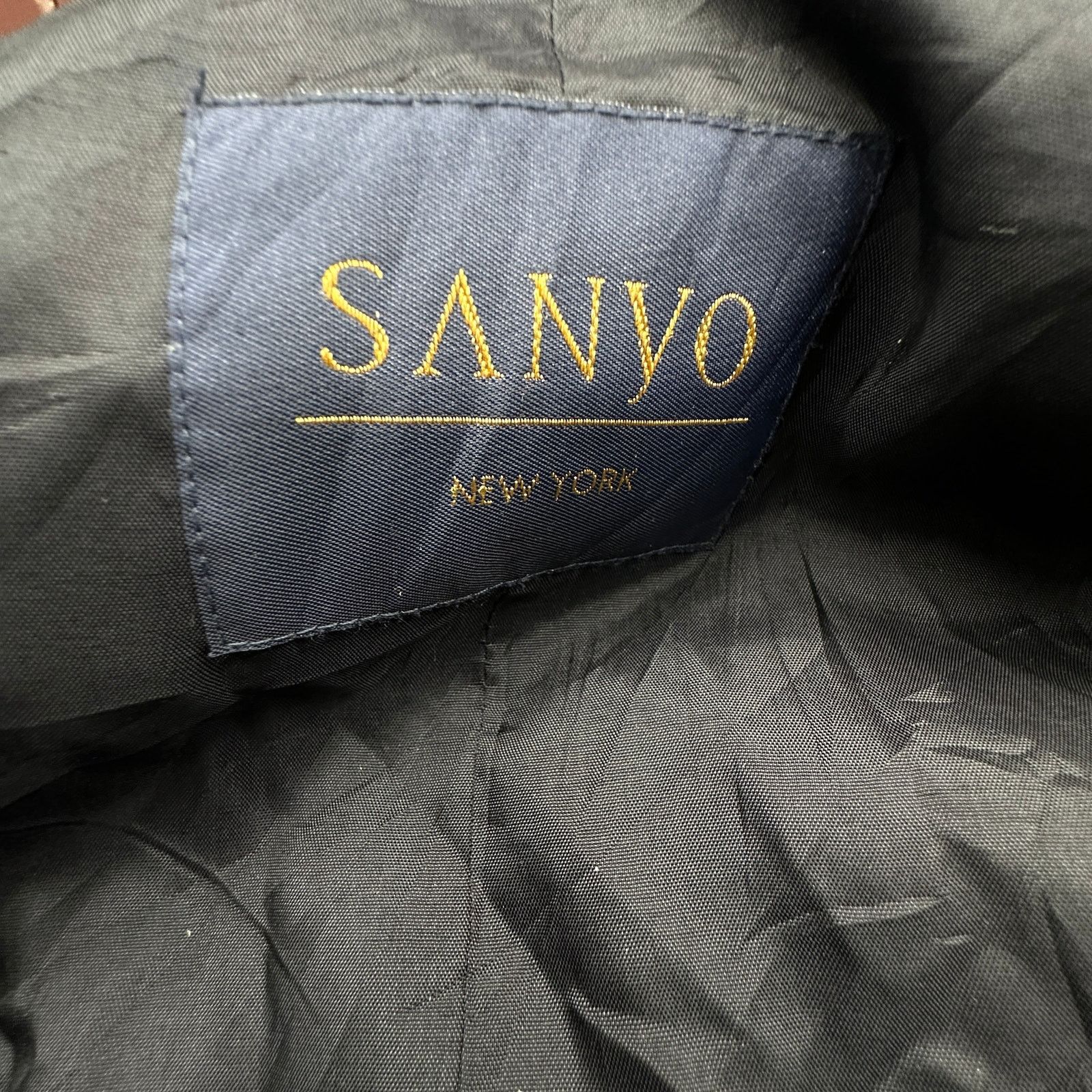 Other Sanyo New York Trench Coat Overcoat Mens Large Poly Nylon Size US L / EU 52-54 / 3 - 3 Thumbnail