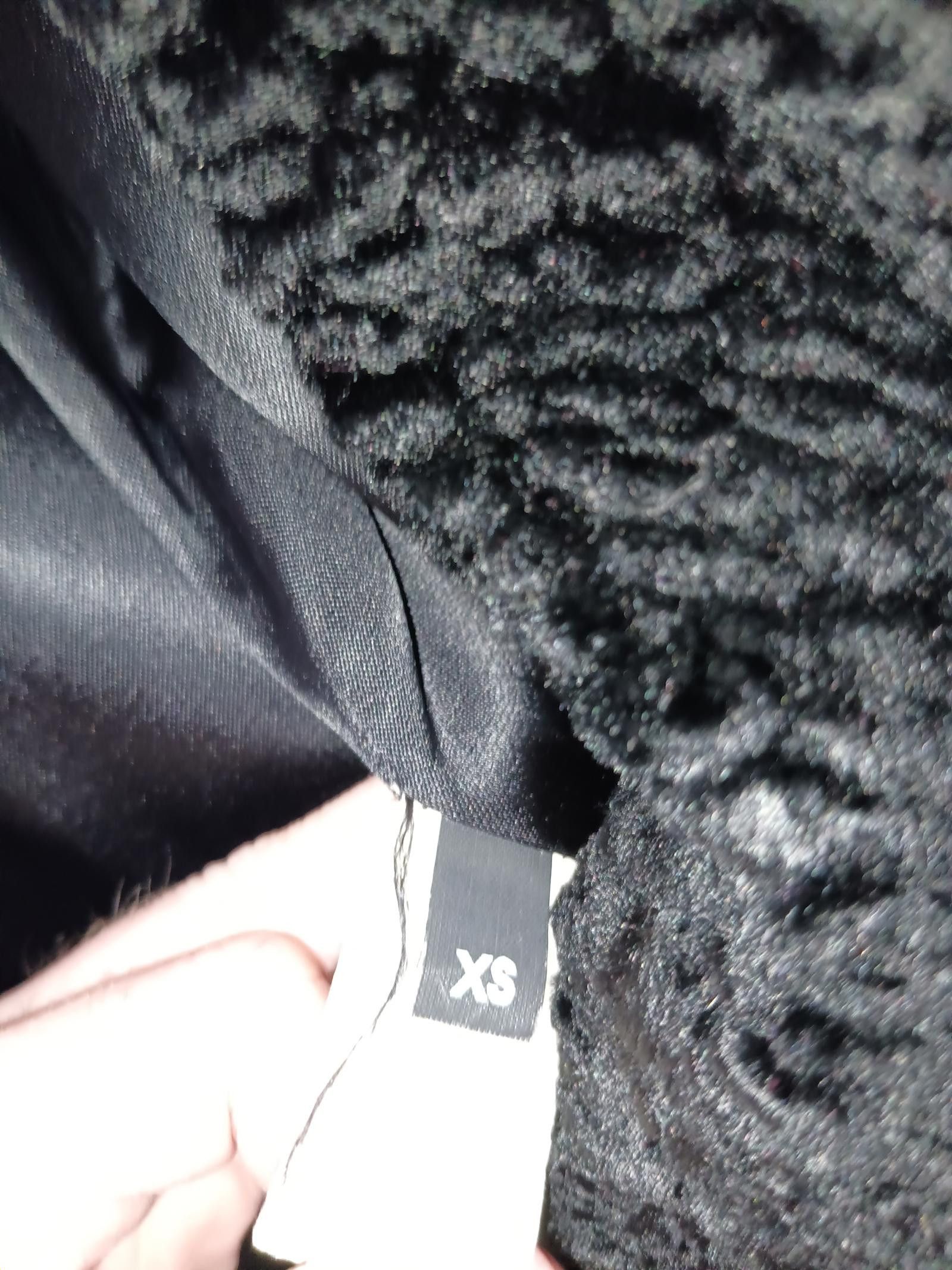 Designer DonnyBrook Soft Fuzzy Black Coat - Stylish & Warm XS Size XS / US 0-2 / IT 36-38 - 4 Thumbnail